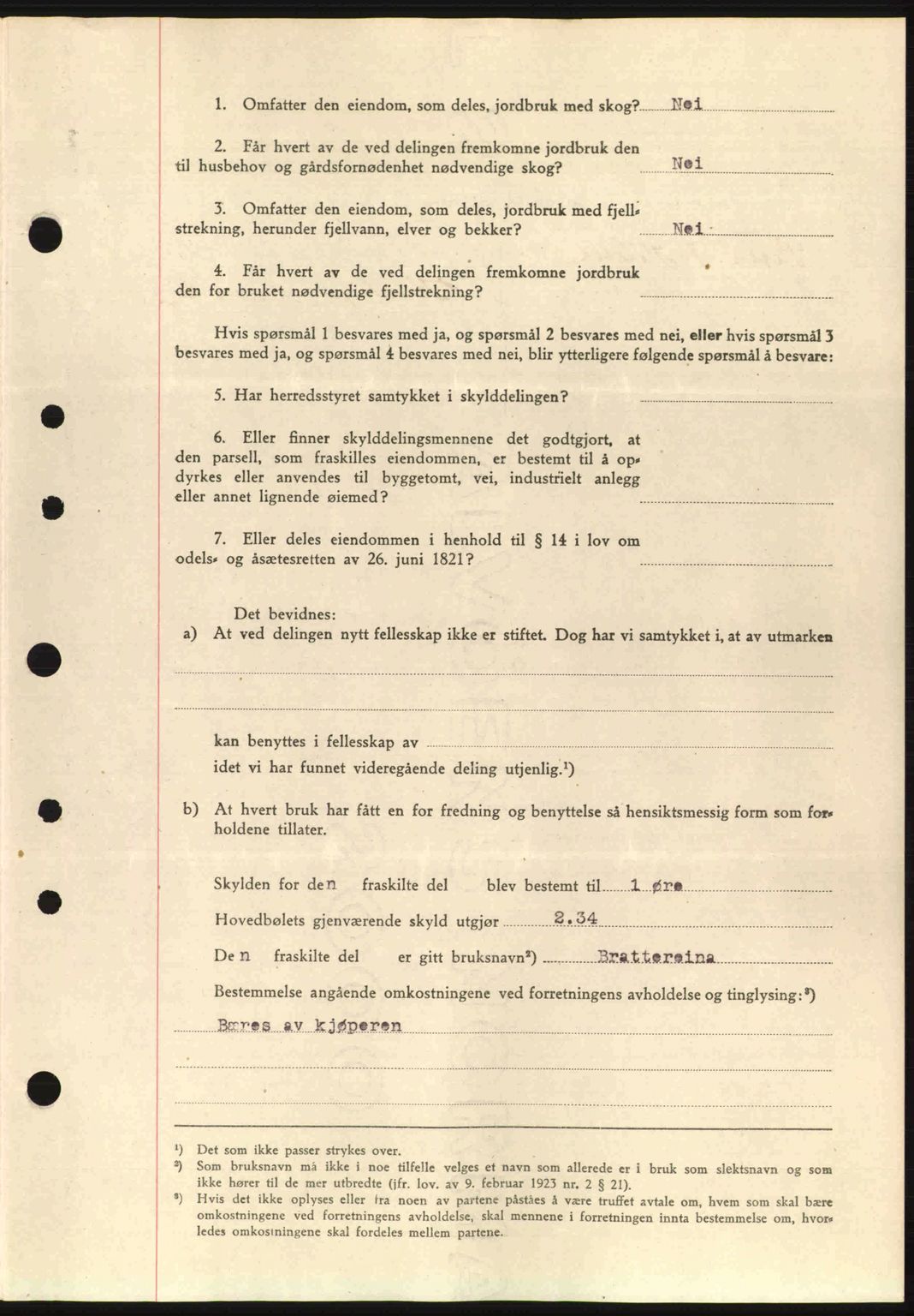 Nordre Sunnmøre sorenskriveri, AV/SAT-A-0006/1/2/2C/2Ca: Mortgage book no. A17, 1943-1944, Diary no: : 1583/1943