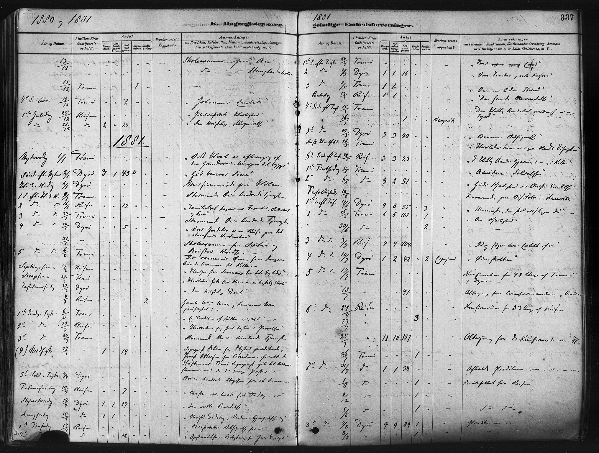 Tranøy sokneprestkontor, AV/SATØ-S-1313/I/Ia/Iaa/L0009kirke: Parish register (official) no. 9, 1878-1904, p. 337