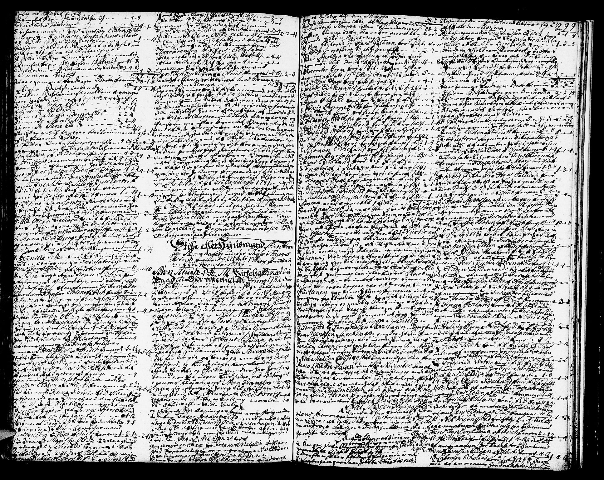 Sunnhordland sorenskrivar, SAB/A-2401/1/H/Ha/Haa/L0009: Skifteprotokollar. Register i protokoll. Fol. 639- ut, 1780-1783, p. 298b-299a