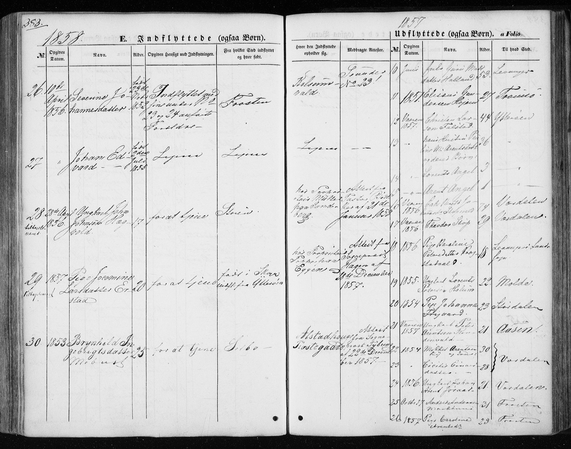 Ministerialprotokoller, klokkerbøker og fødselsregistre - Nord-Trøndelag, AV/SAT-A-1458/717/L0154: Parish register (official) no. 717A07 /1, 1850-1862, p. 383