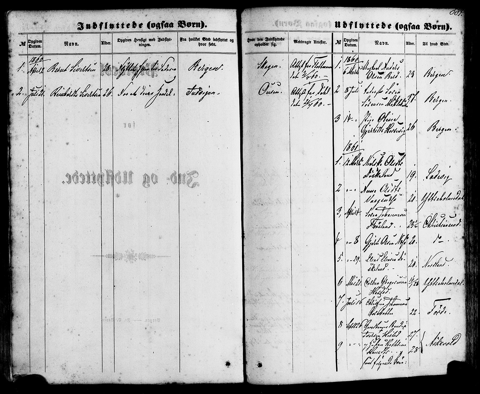 Gaular sokneprestembete, SAB/A-80001/H/Haa: Parish register (official) no. A 5, 1860-1881, p. 584