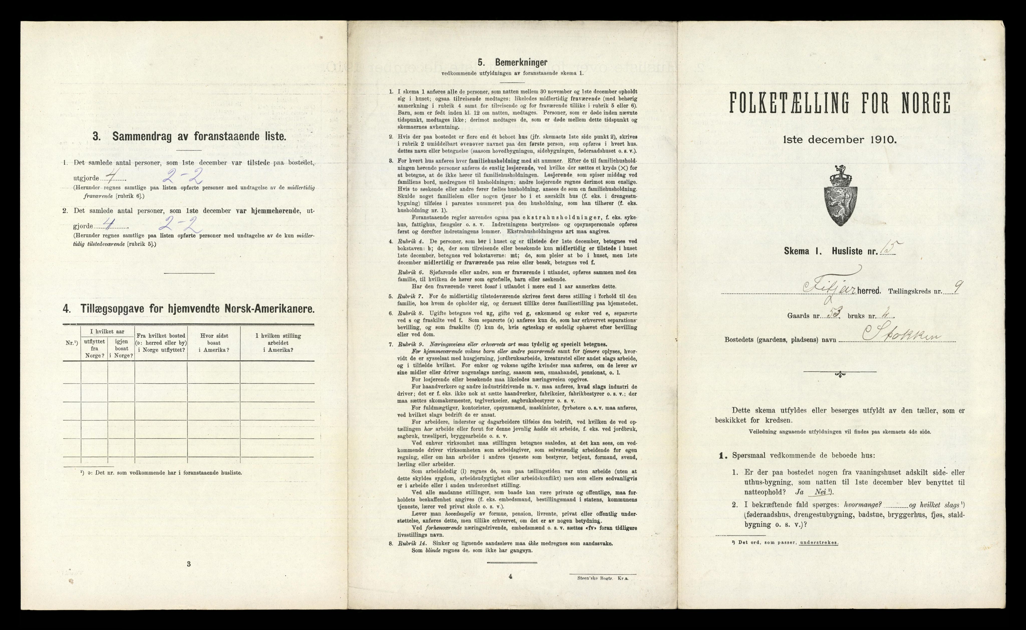 RA, 1910 census for Fitjar, 1910, p. 541