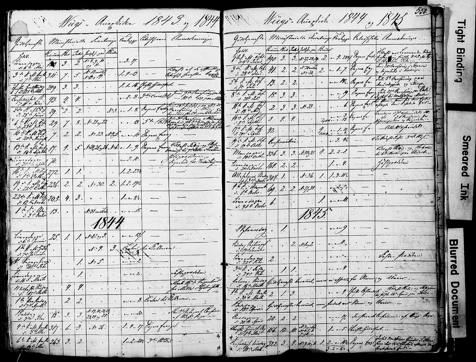 Ministerialprotokoller, klokkerbøker og fødselsregistre - Nordland, AV/SAT-A-1459/812/L0176: Parish register (official) no. 812A05, 1834-1874, p. 550