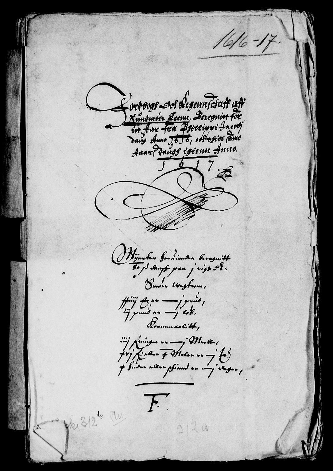 Rentekammeret inntil 1814, Reviderte regnskaper, Lensregnskaper, AV/RA-EA-5023/R/Rb/Rbt/L0021: Bergenhus len, 1616-1617