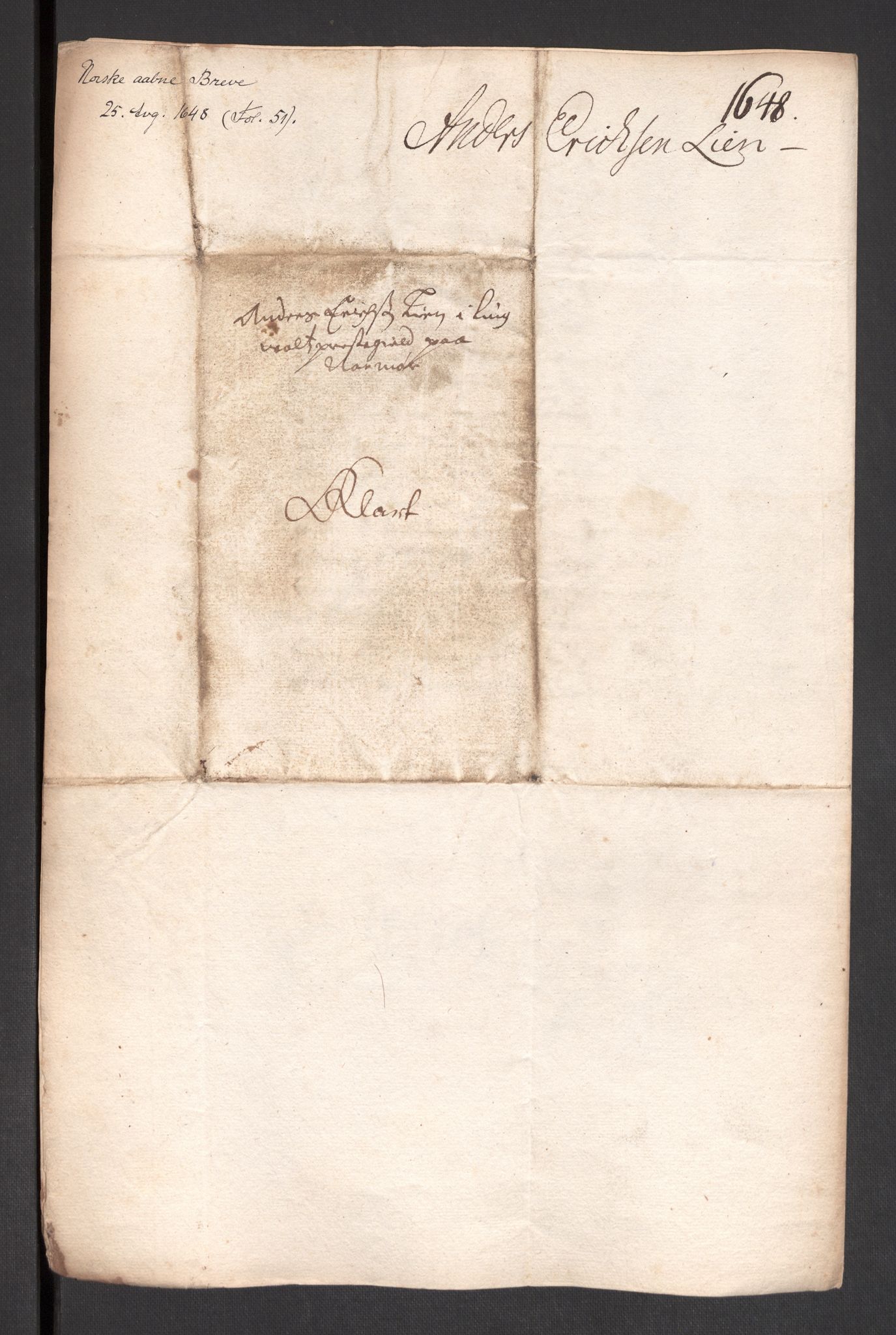 Danske Kanselli 1572-1799, AV/RA-EA-3023/F/Fc/Fcc/Fcca/L0012: Norske innlegg 1572-1799, 1648-1649, p. 88