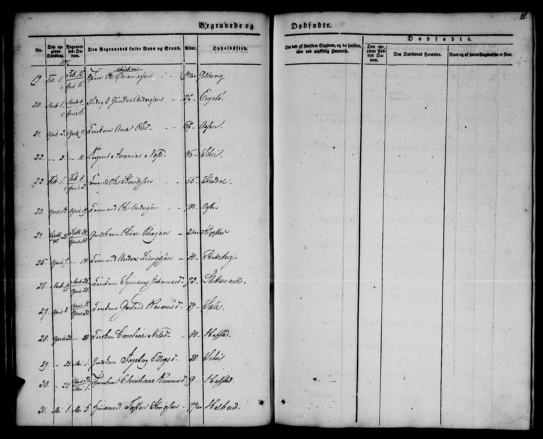 Førde sokneprestembete, SAB/A-79901/H/Haa/Haaa/L0008: Parish register (official) no. A 8, 1843-1860, p. 28