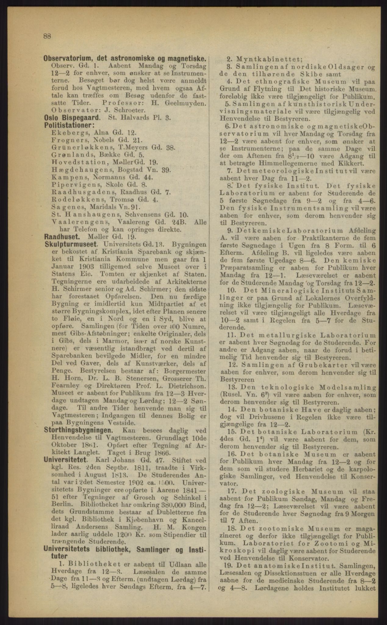 Kristiania/Oslo adressebok, PUBL/-, 1903, p. 88