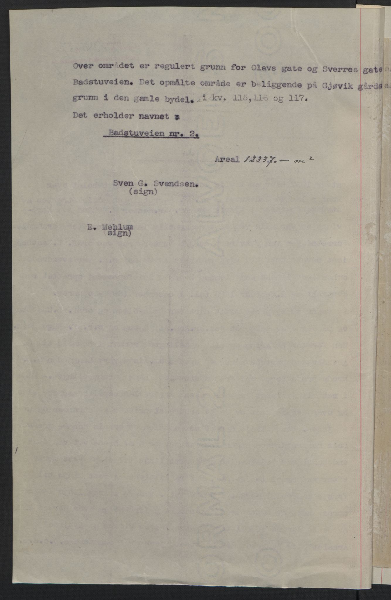 Toten tingrett, SAH/TING-006/H/Hb/Hbc/L0003: Mortgage book no. Hbc-03, 1937-1938, Diary no: : 2340/1937