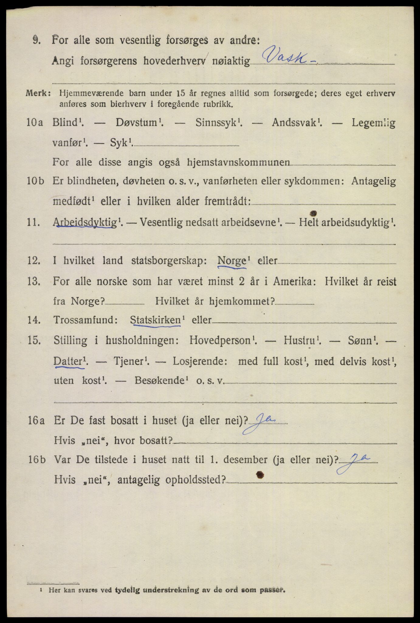 SAKO, 1920 census for Gjerpen, 1920, p. 4197