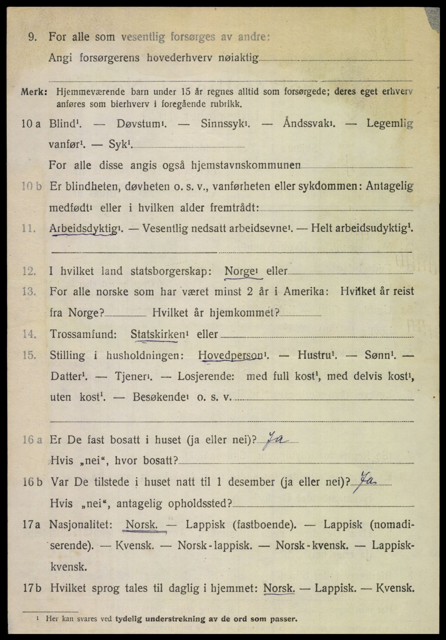 SAT, 1920 census for Leiranger, 1920, p. 1740