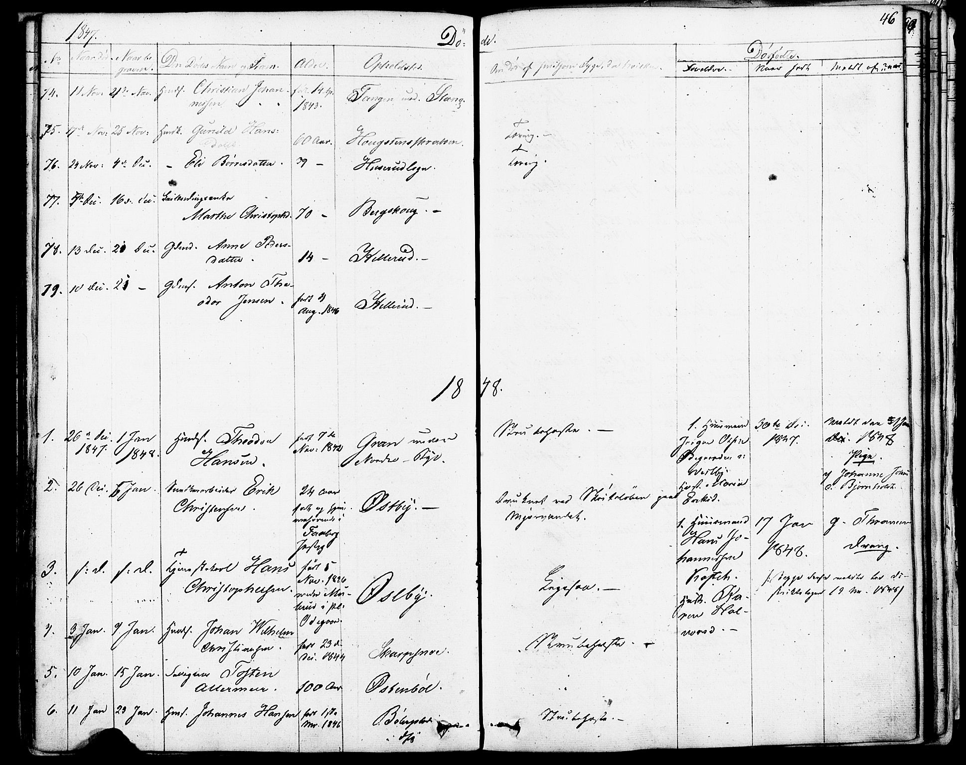 Enebakk prestekontor Kirkebøker, SAO/A-10171c/F/Fa/L0013: Parish register (official) no. I 13, 1832-1882, p. 46