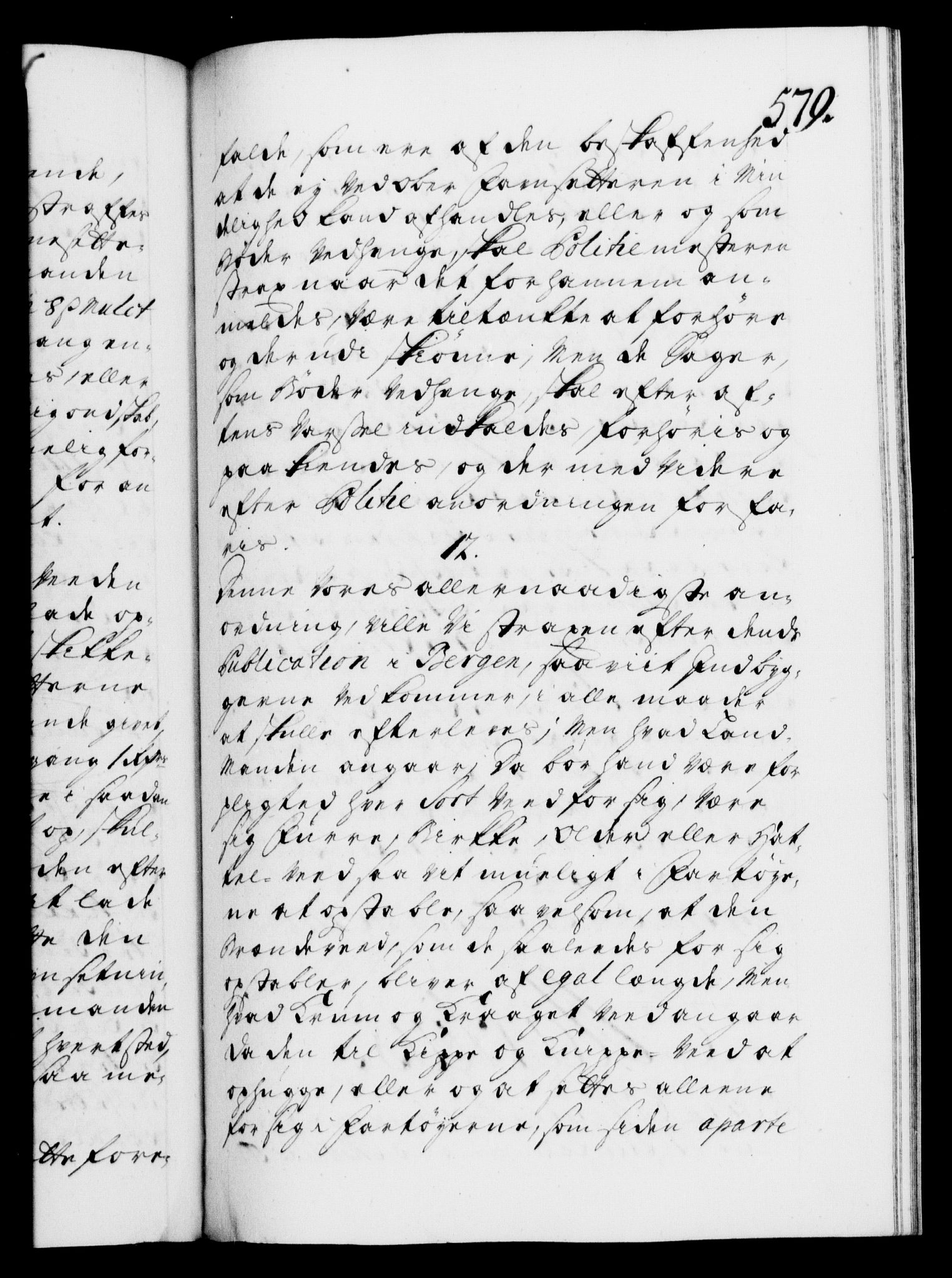 Danske Kanselli 1572-1799, AV/RA-EA-3023/F/Fc/Fca/Fcaa/L0025: Norske registre, 1726-1728, p. 579a