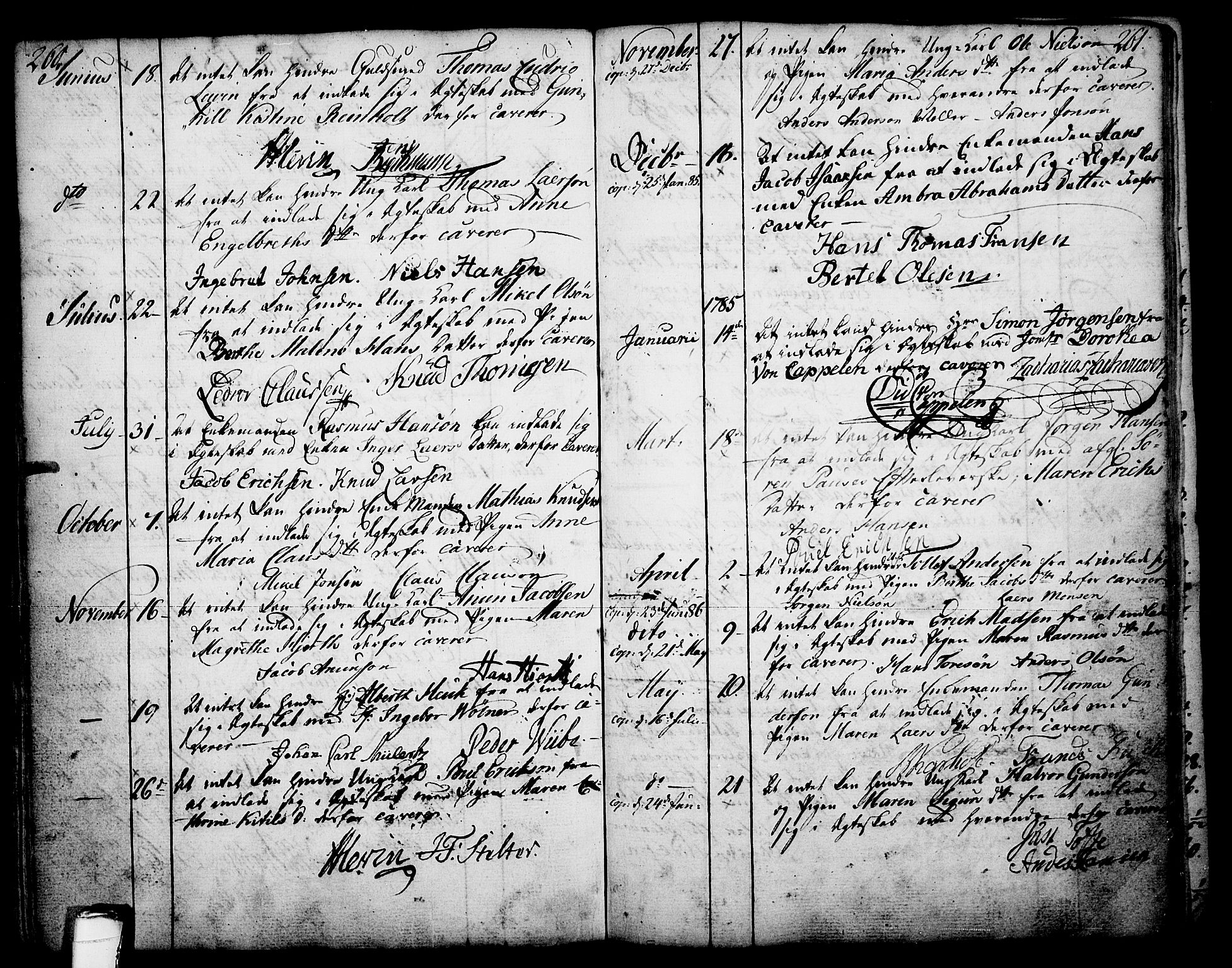 Skien kirkebøker, AV/SAKO-A-302/F/Fa/L0003: Parish register (official) no. 3, 1755-1791, p. 260-261
