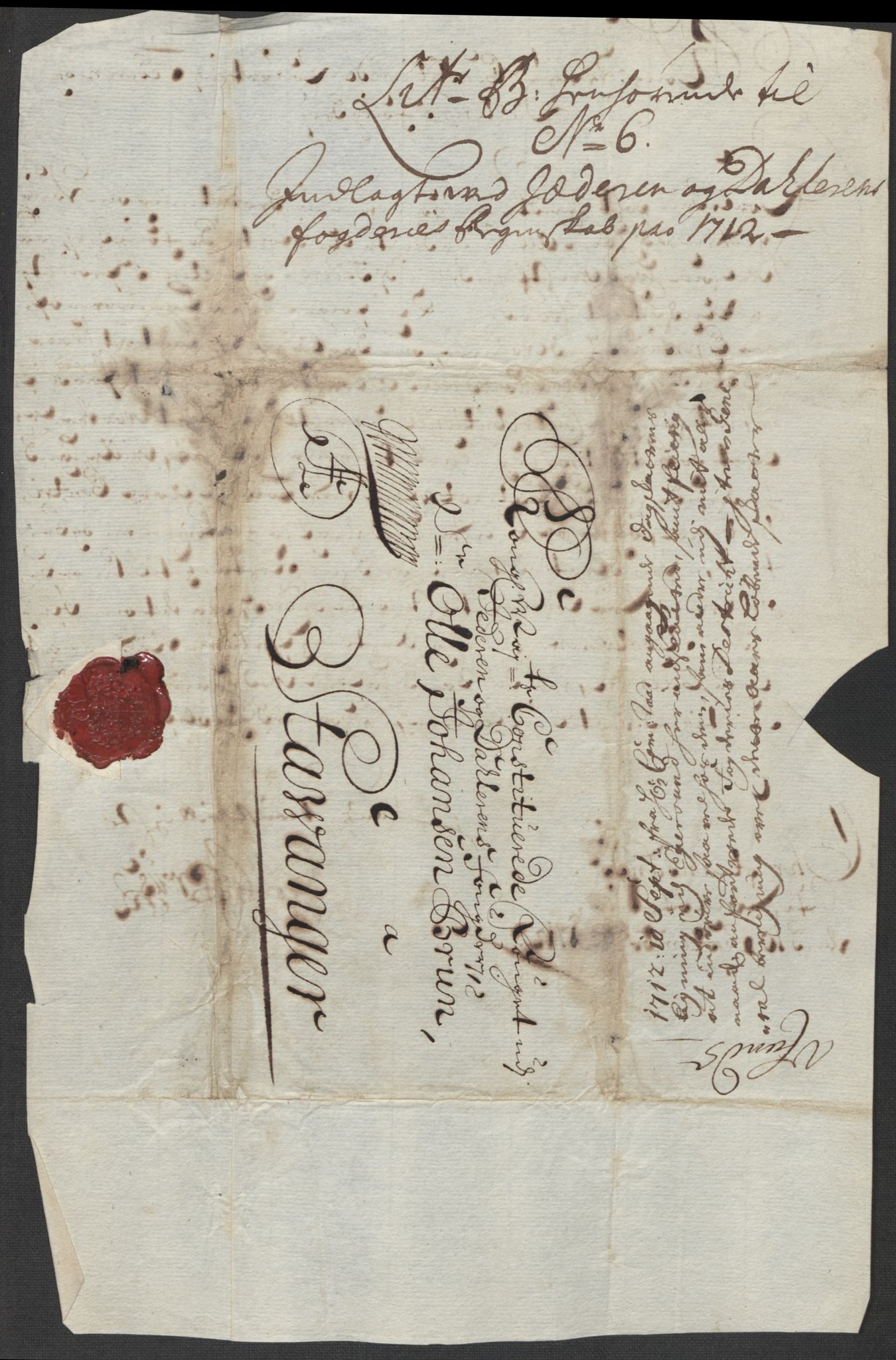 Rentekammeret inntil 1814, Reviderte regnskaper, Fogderegnskap, AV/RA-EA-4092/R46/L2737: Fogderegnskap Jæren og Dalane, 1712, p. 148