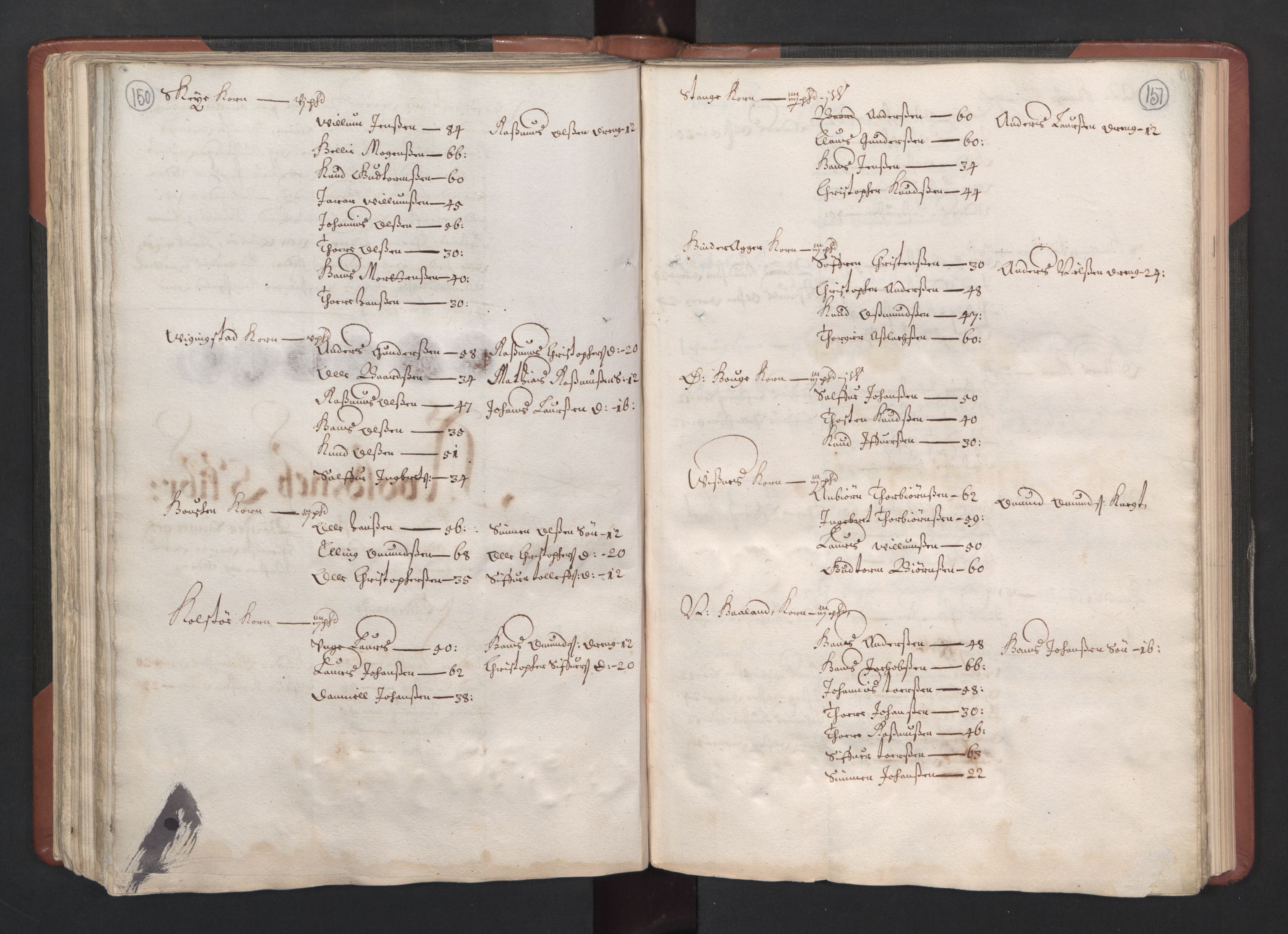 RA, Bailiff's Census 1664-1666, no. 12: Ryfylke fogderi, 1664, p. 150-151