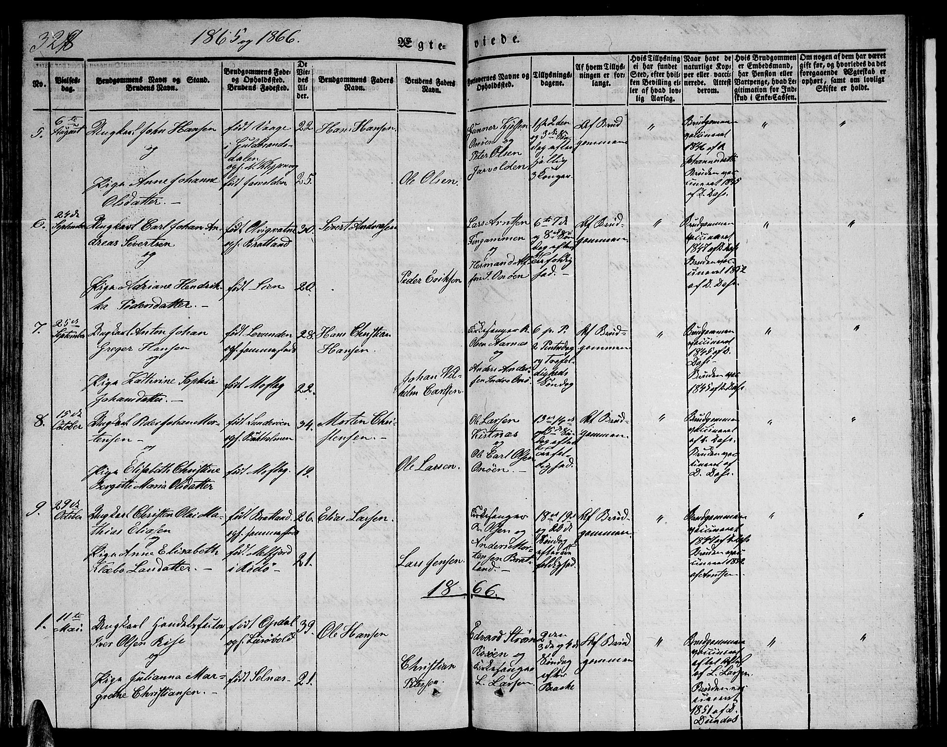 Ministerialprotokoller, klokkerbøker og fødselsregistre - Nordland, AV/SAT-A-1459/839/L0572: Parish register (copy) no. 839C02, 1841-1873, p. 328