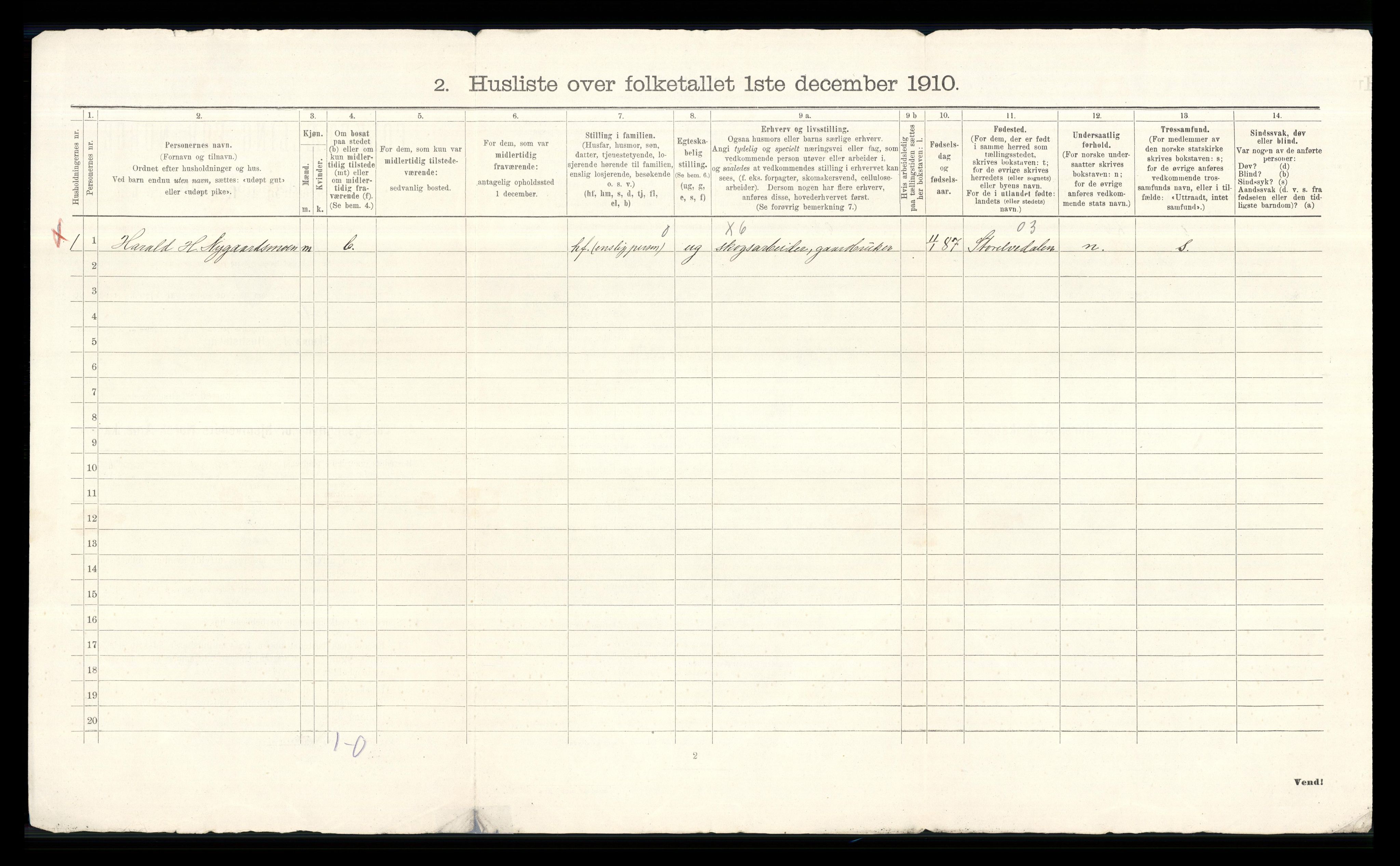 RA, 1910 census for Åmot, 1910, p. 50