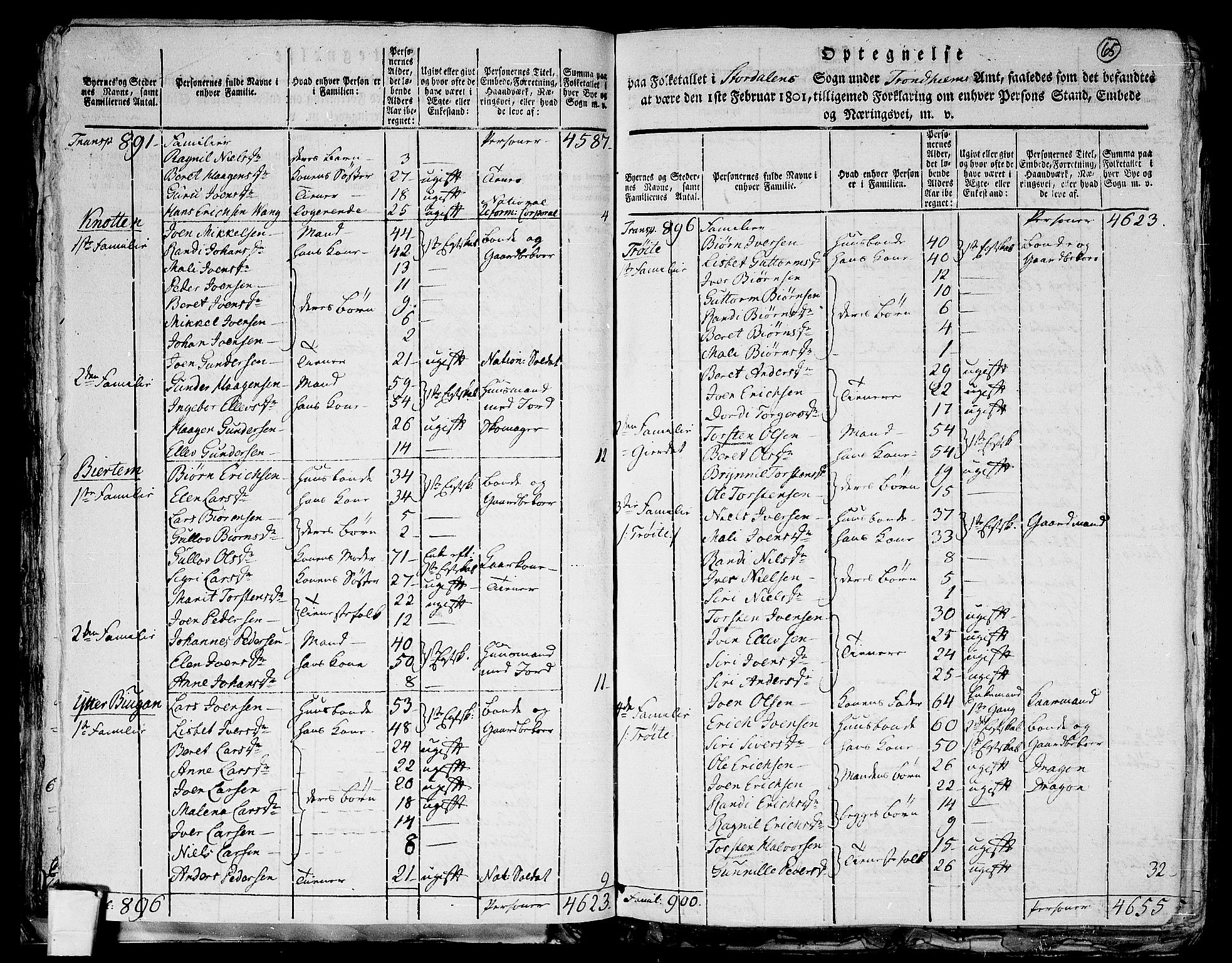 RA, 1801 census for 1714P Stjørdal, 1801, p. 64b-65a