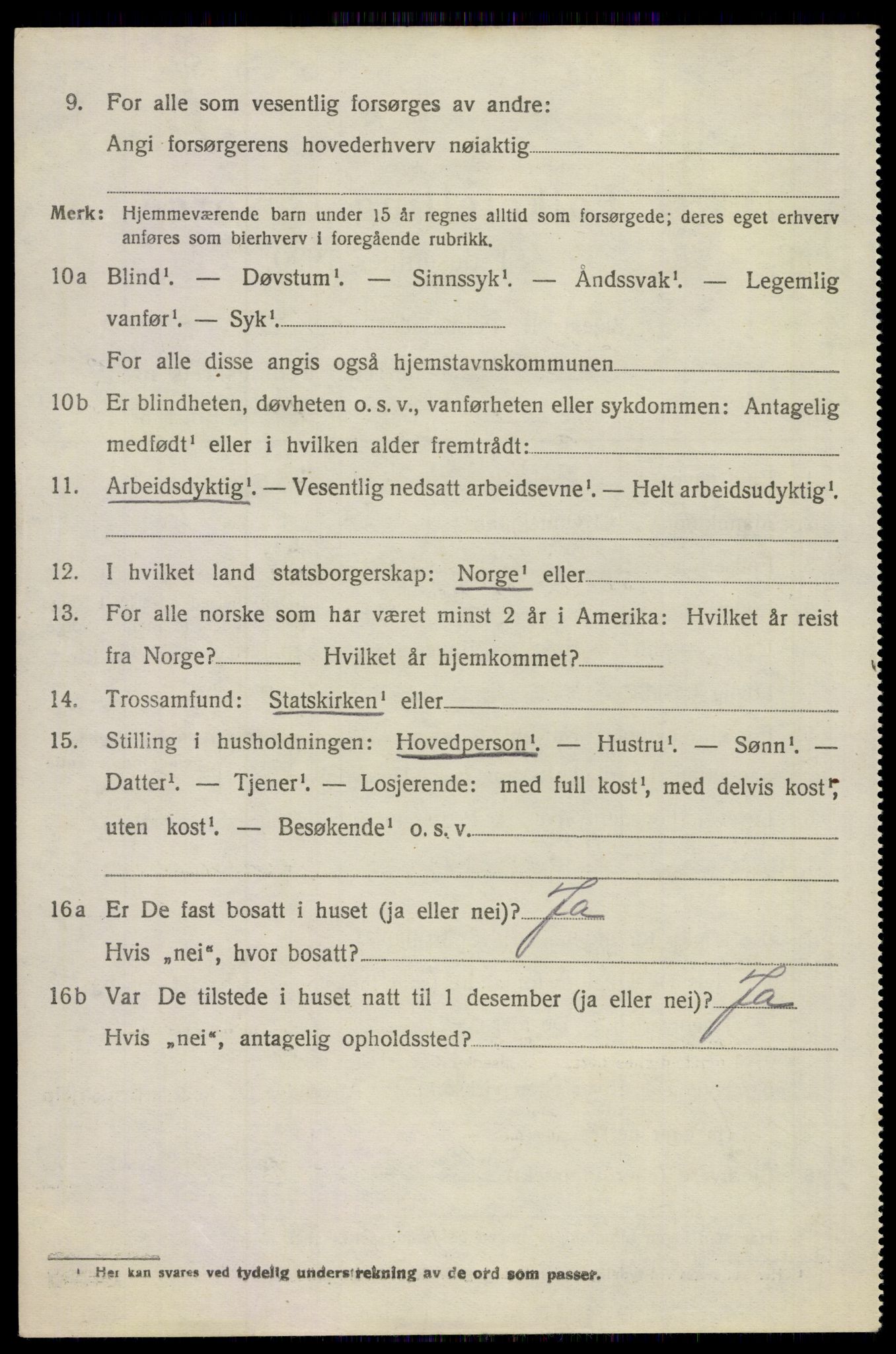 SAKO, 1920 census for Sande, 1920, p. 2173