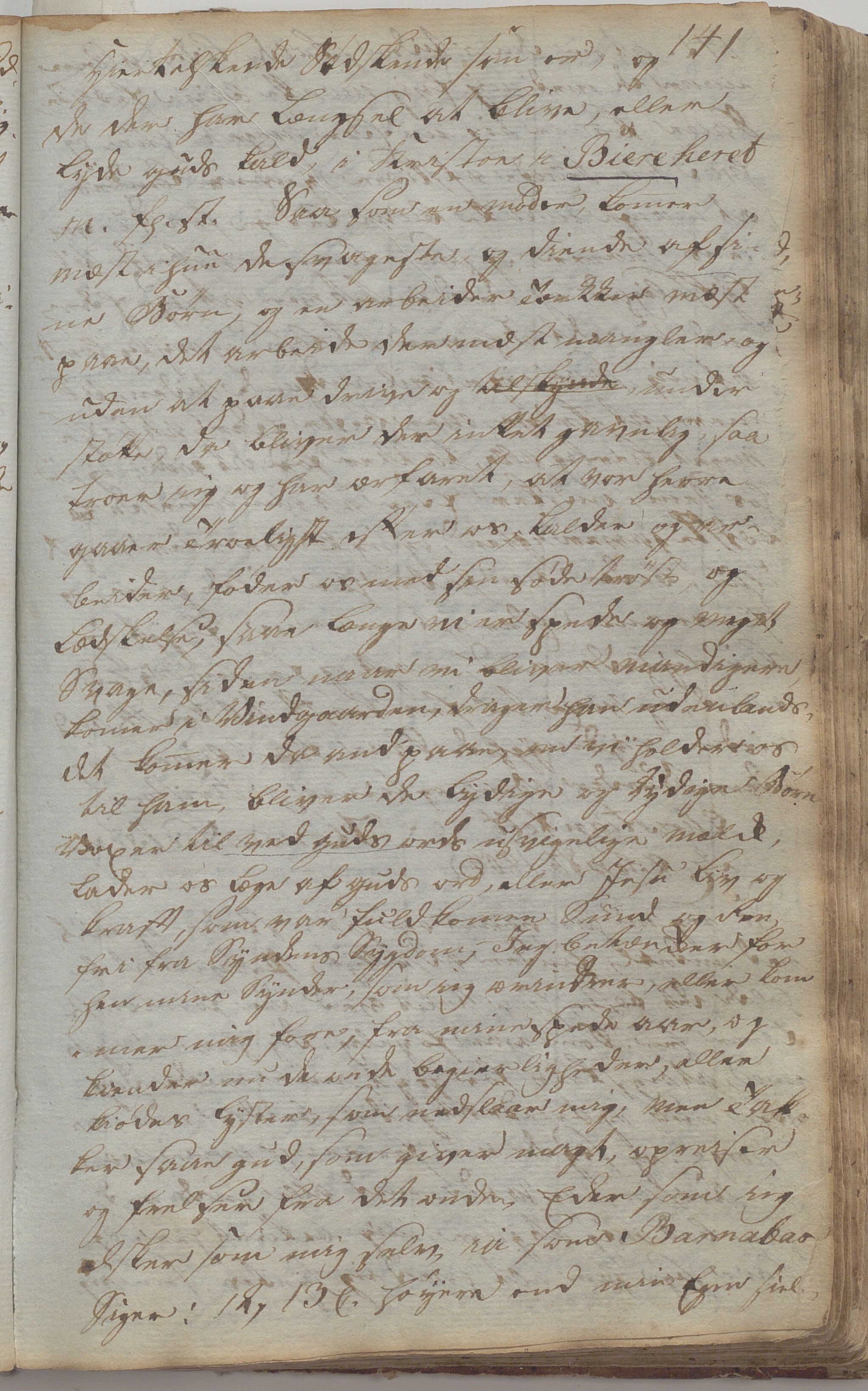 Heggtveitsamlingen, TMF/A-1007/H/L0047/0007: Kopibøker, brev etc.  / "Kopsland", 1800-1850, p. 141