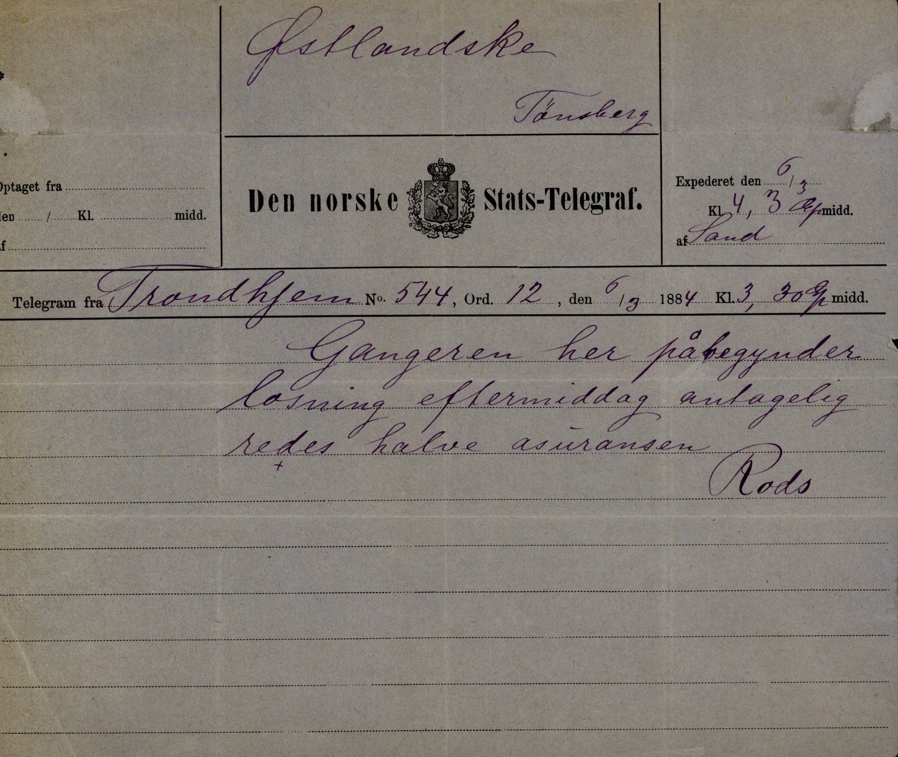 Pa 63 - Østlandske skibsassuranceforening, VEMU/A-1079/G/Ga/L0017/0011: Havaridokumenter / Andover, Amicitia, Bratsberg, Ganger Rolf, 1884, p. 49