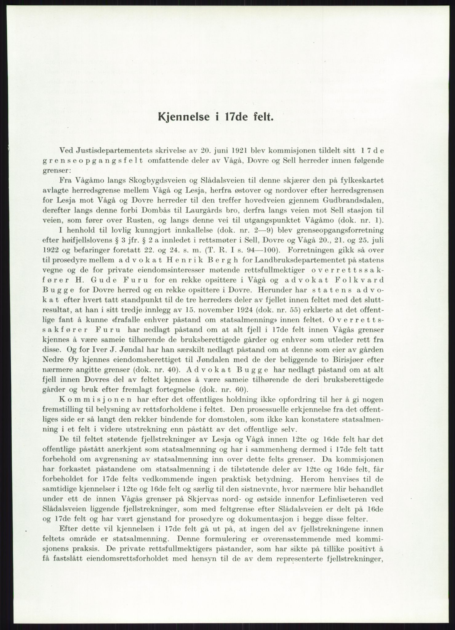 Høyfjellskommisjonen, AV/RA-S-1546/X/Xa/L0001: Nr. 1-33, 1909-1953, p. 5590