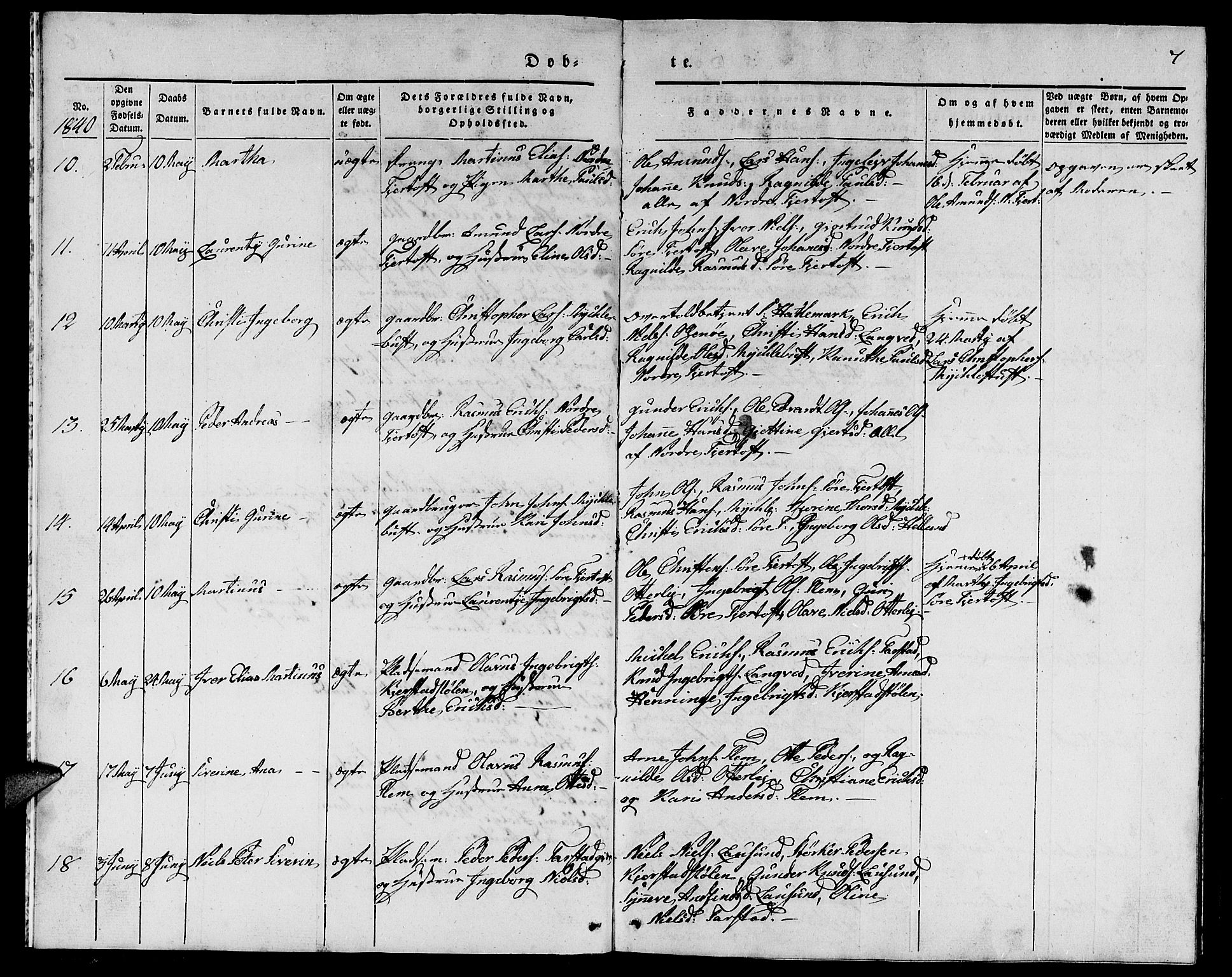 Ministerialprotokoller, klokkerbøker og fødselsregistre - Møre og Romsdal, AV/SAT-A-1454/536/L0507: Parish register (copy) no. 536C02, 1839-1859, p. 7