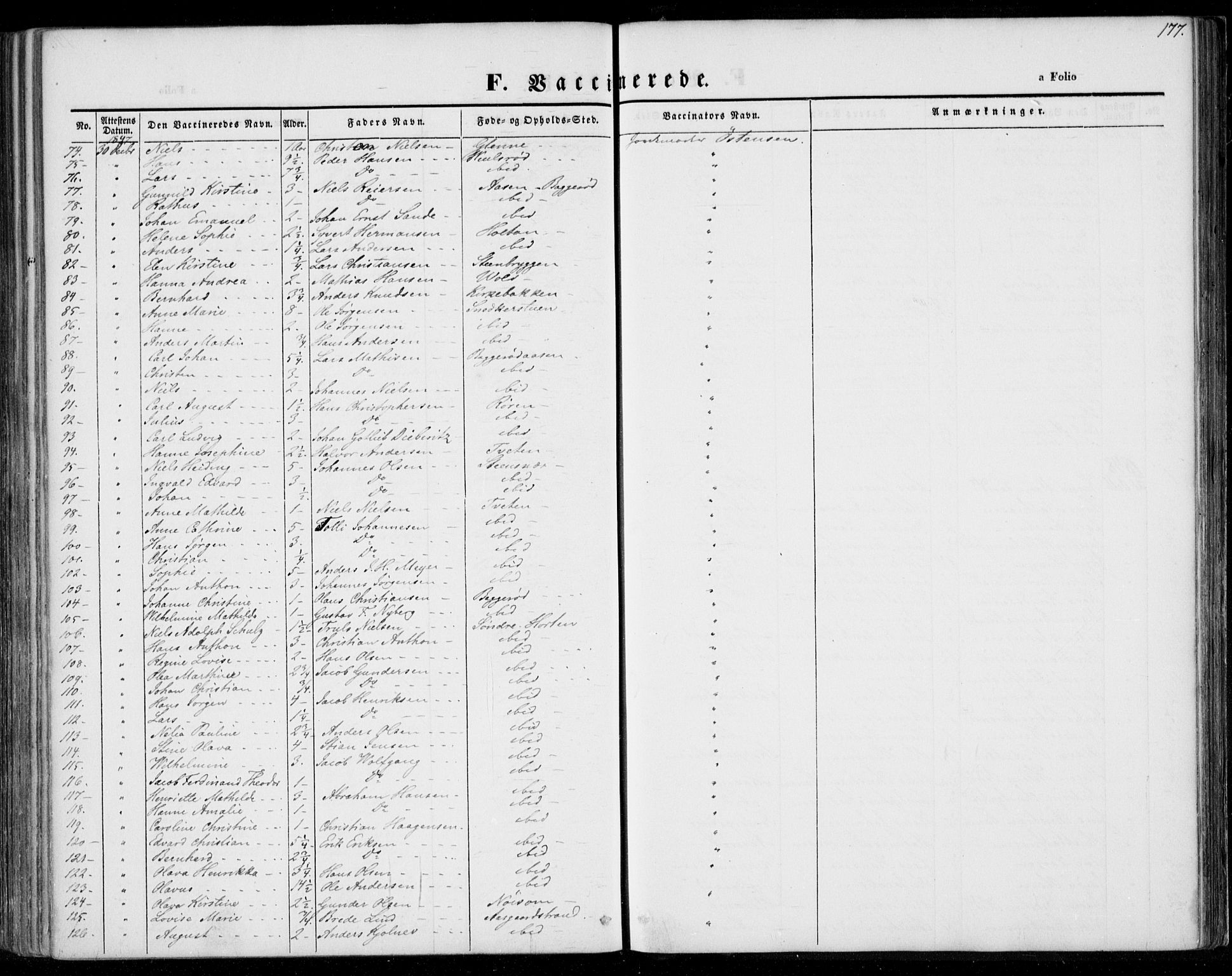 Borre kirkebøker, AV/SAKO-A-338/F/Fa/L0005: Parish register (official) no. I 5, 1845-1851, p. 177