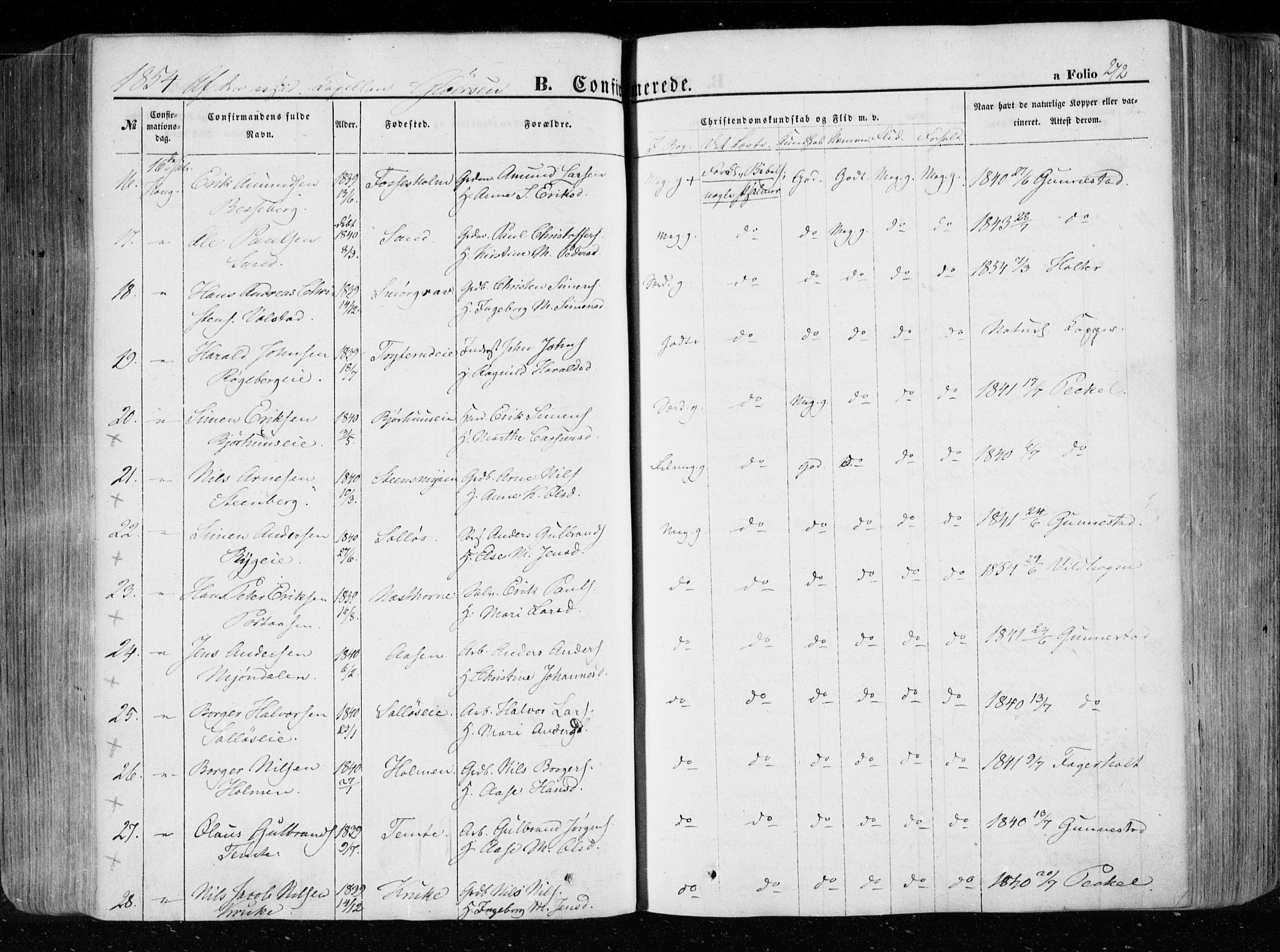 Eiker kirkebøker, AV/SAKO-A-4/F/Fa/L0014: Parish register (official) no. I 14, 1846-1854, p. 272