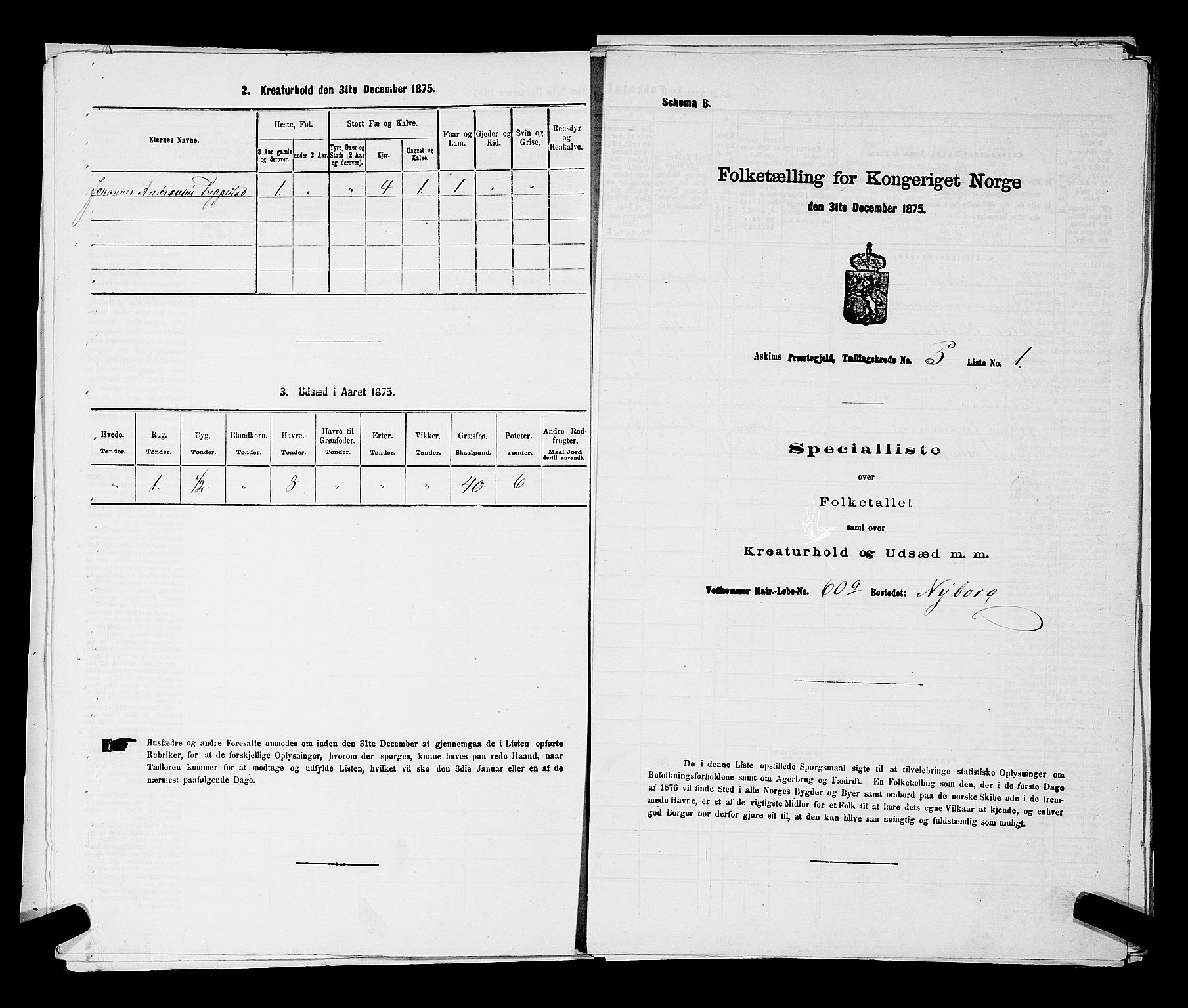 RA, 1875 census for 0124P Askim, 1875, p. 286