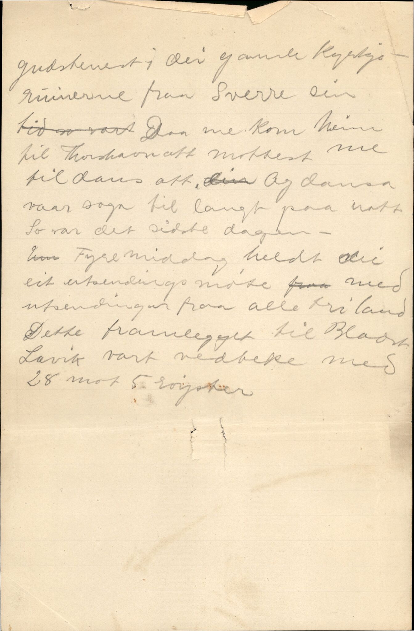 Samling etter Klara Semb, NSFF/KS/C/207: Mogleg manus til foredrag om Færøyturen i 1912, 1911, p. 1-2