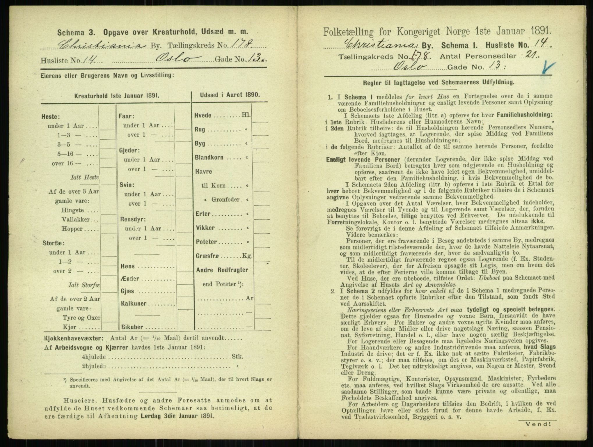 RA, 1891 census for 0301 Kristiania, 1891, p. 107628