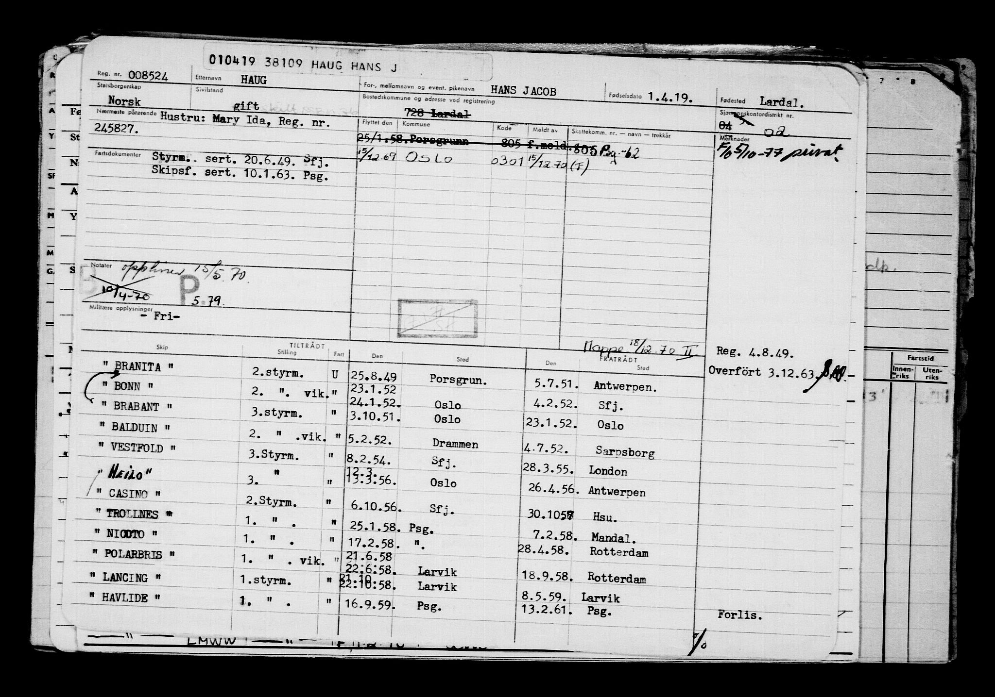 Direktoratet for sjømenn, AV/RA-S-3545/G/Gb/L0167: Hovedkort, 1919, p. 505