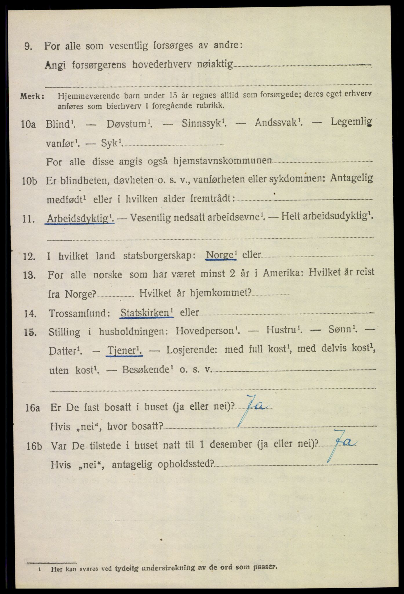 SAH, 1920 census for Elverum, 1920, p. 4687