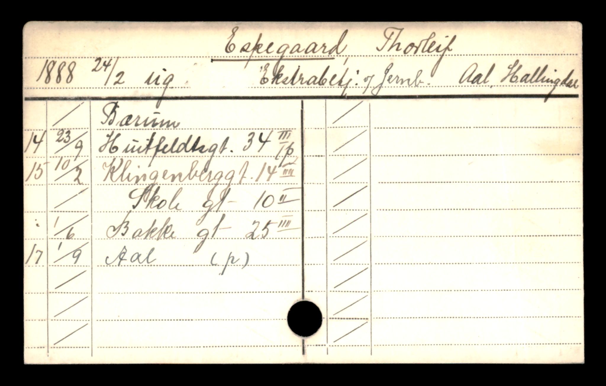 Oslo folkeregister, Registerkort, SAO/A-11715/D/Da/L0019: Menn: Espedokken Eirik - Finstad Hans, 1906-1919