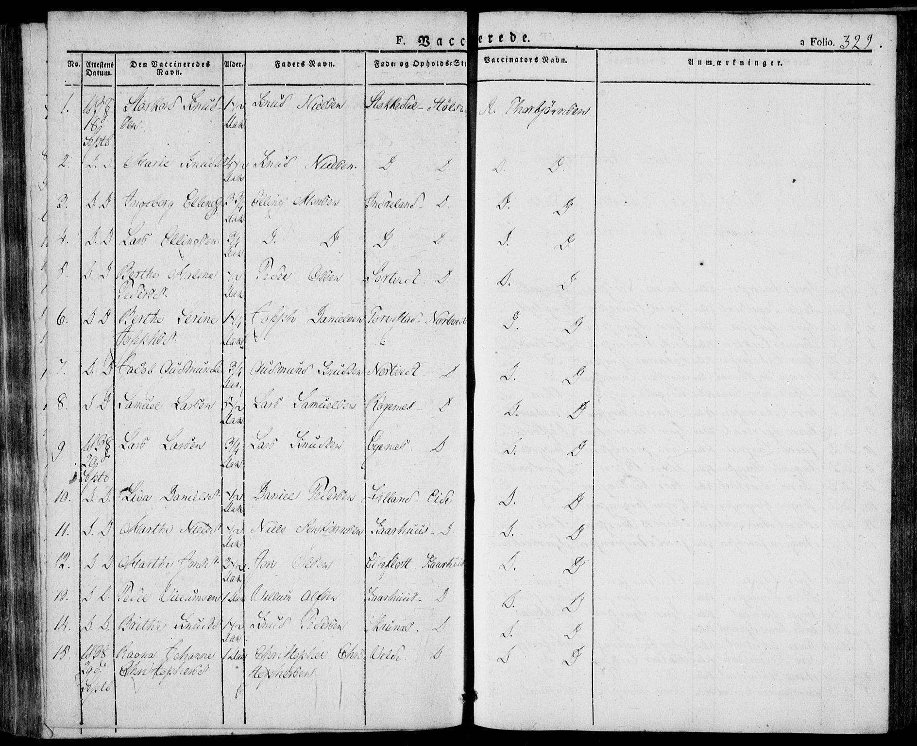 Skjold sokneprestkontor, AV/SAST-A-101847/H/Ha/Haa/L0005: Parish register (official) no. A 5, 1830-1856, p. 329