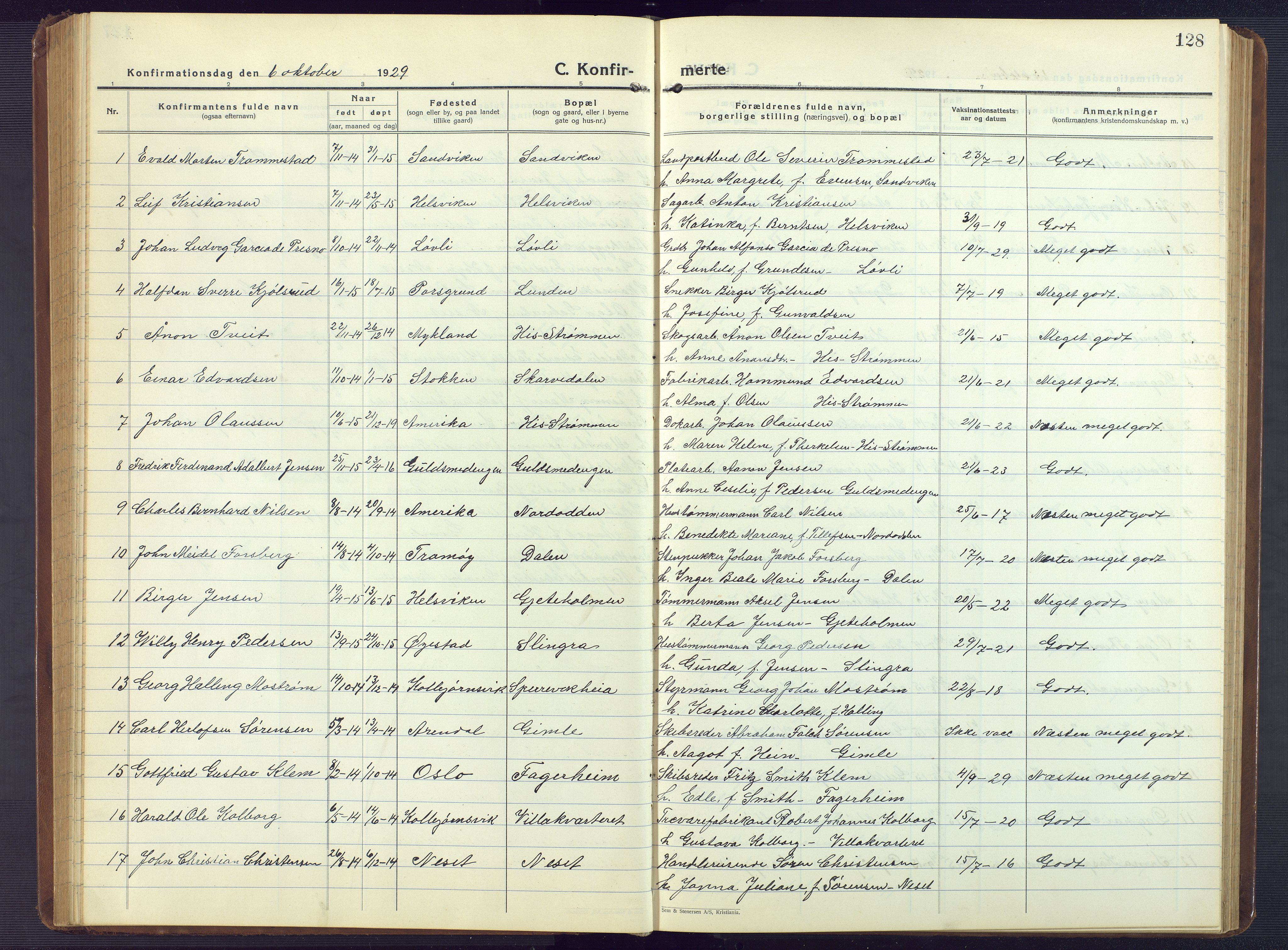 Hisøy sokneprestkontor, AV/SAK-1111-0020/F/Fb/L0005: Parish register (copy) no. B 5, 1924-1946, p. 128