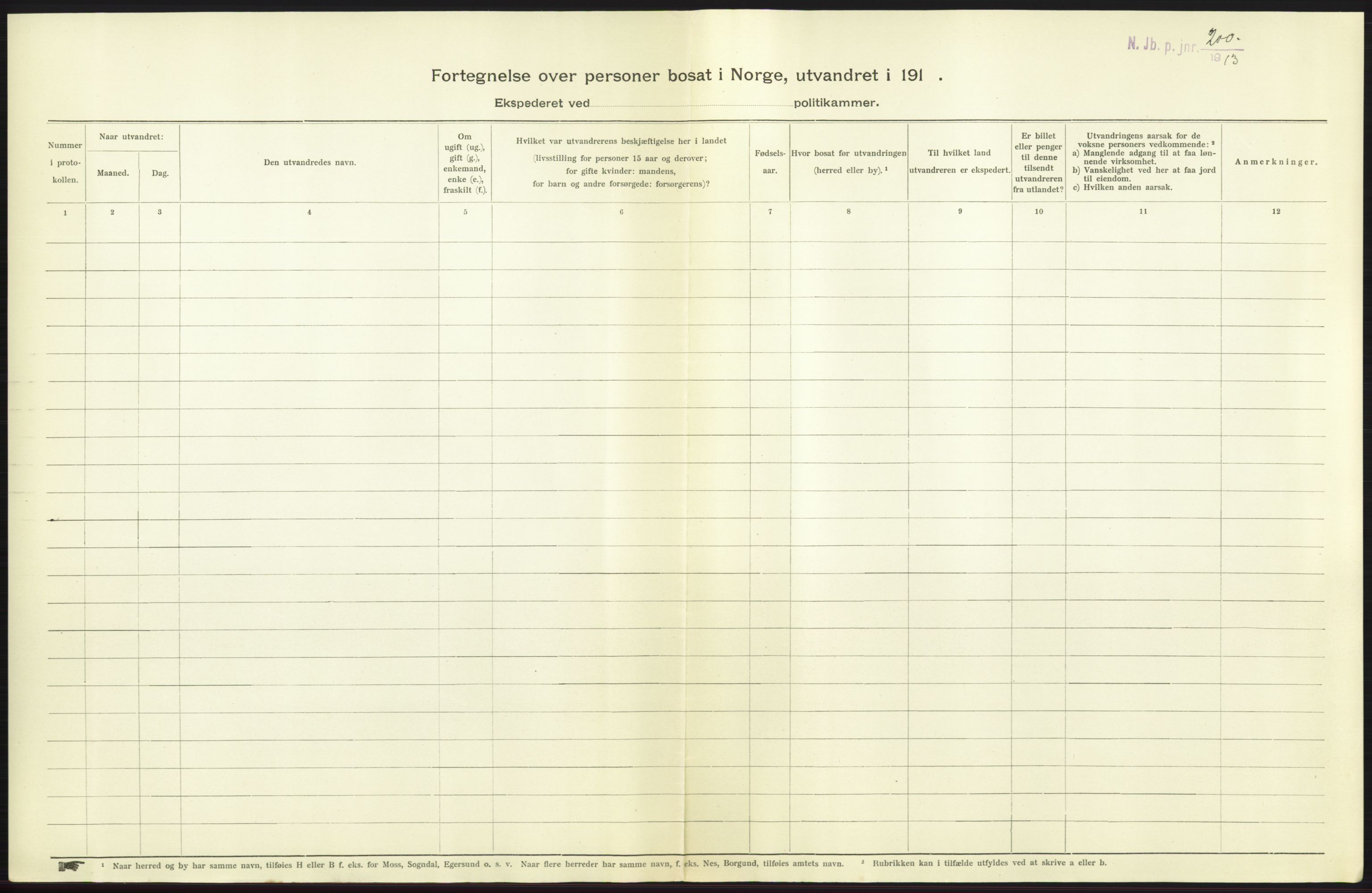 Nord-Jarlsberg politikammer, AV/SAKO-A-739/I/Ia/Iab/L0001: Emigrantprotokoll, 1912-1918, p. 139