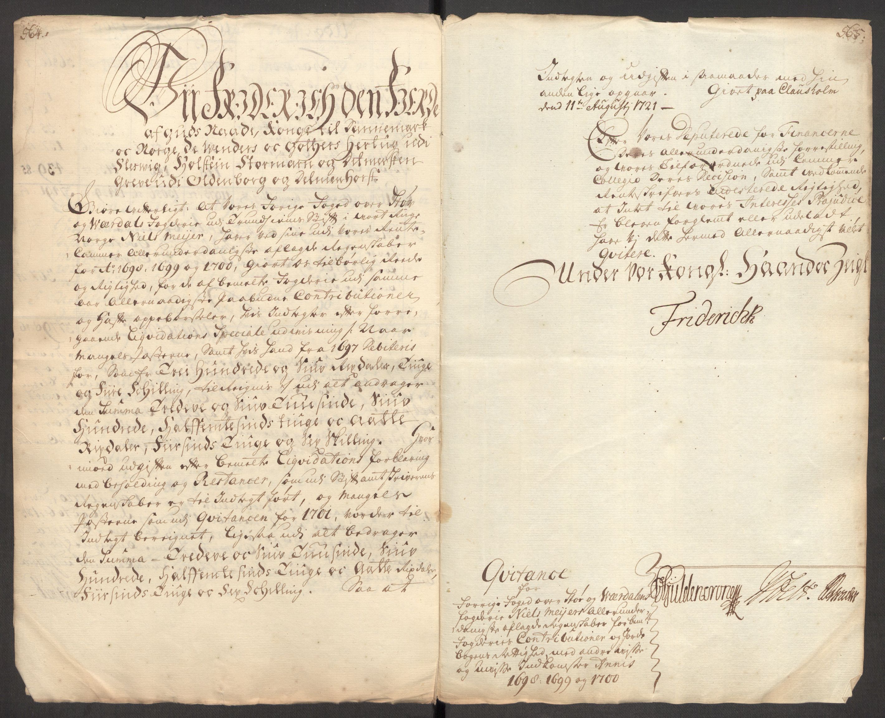 Rentekammeret inntil 1814, Reviderte regnskaper, Fogderegnskap, RA/EA-4092/R62/L4192: Fogderegnskap Stjørdal og Verdal, 1700, p. 38