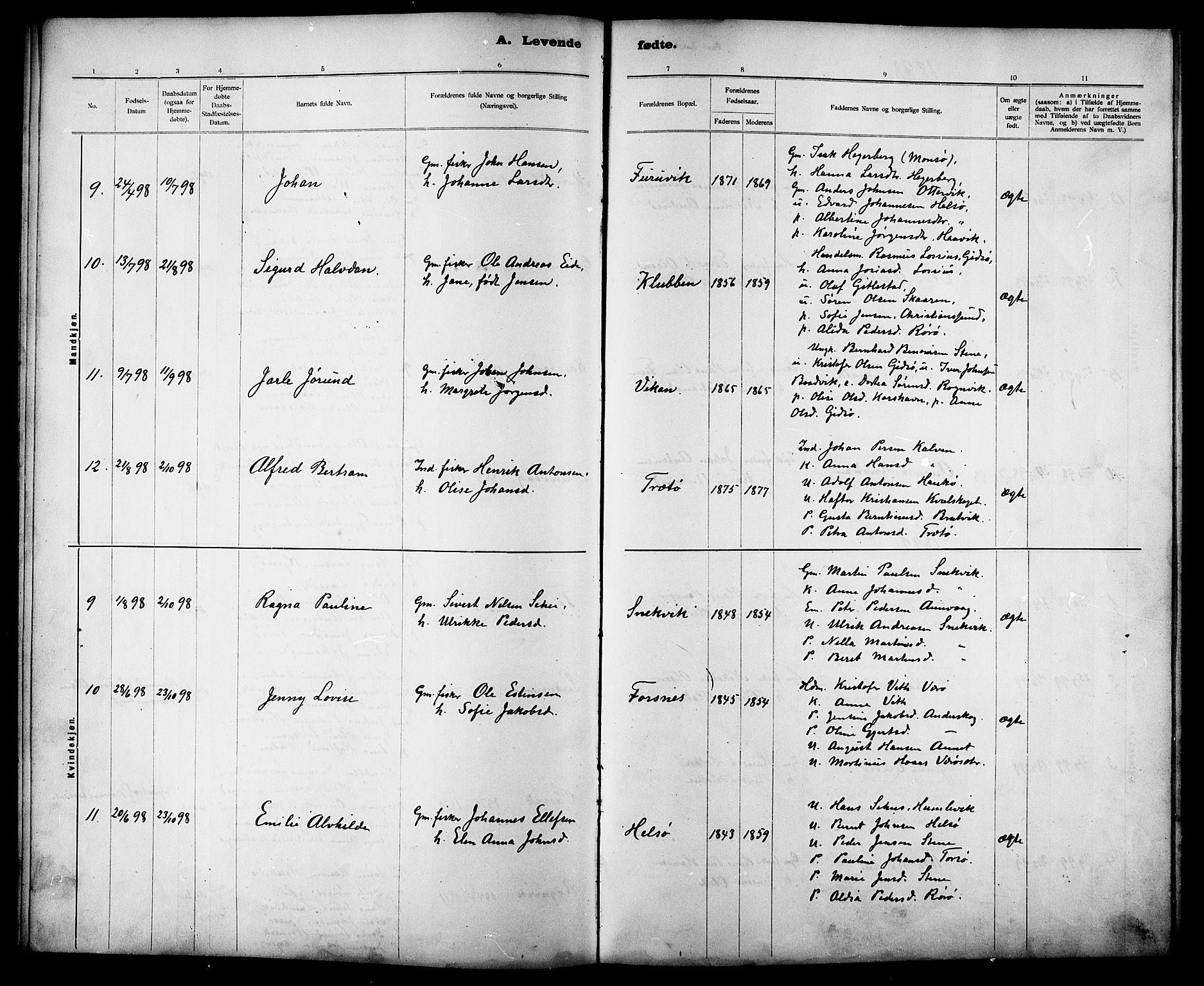 Ministerialprotokoller, klokkerbøker og fødselsregistre - Sør-Trøndelag, AV/SAT-A-1456/635/L0553: Parish register (copy) no. 635C01, 1898-1919