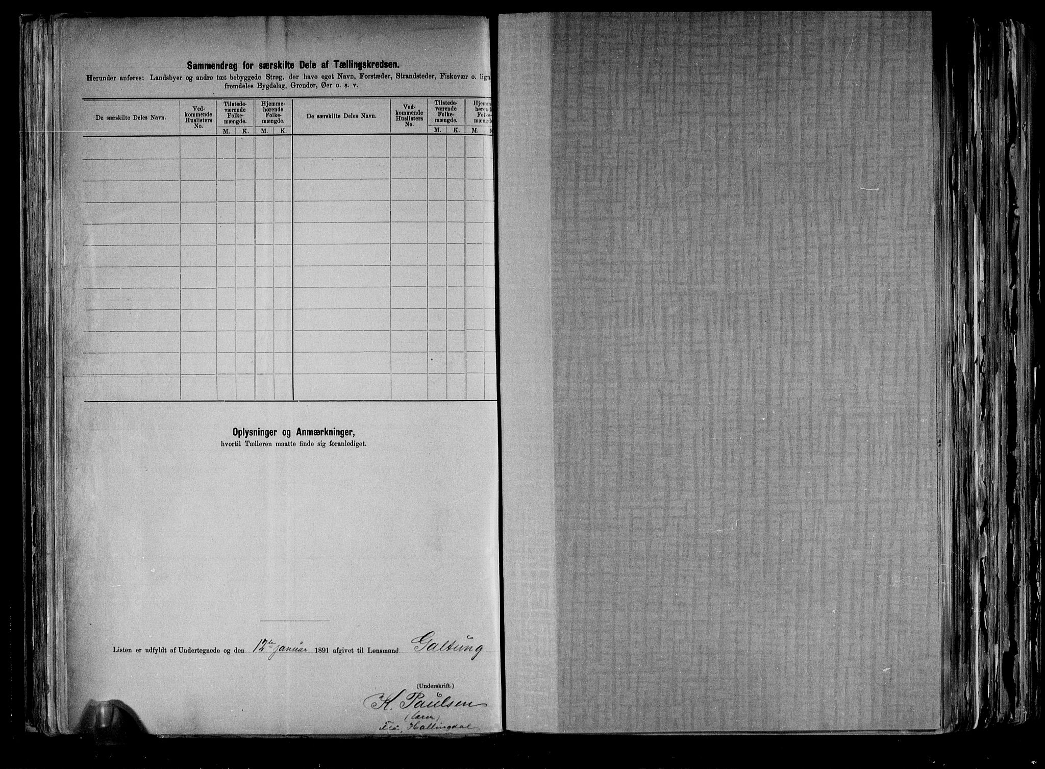 RA, 1891 census for 0616 Nes, 1891, p. 26