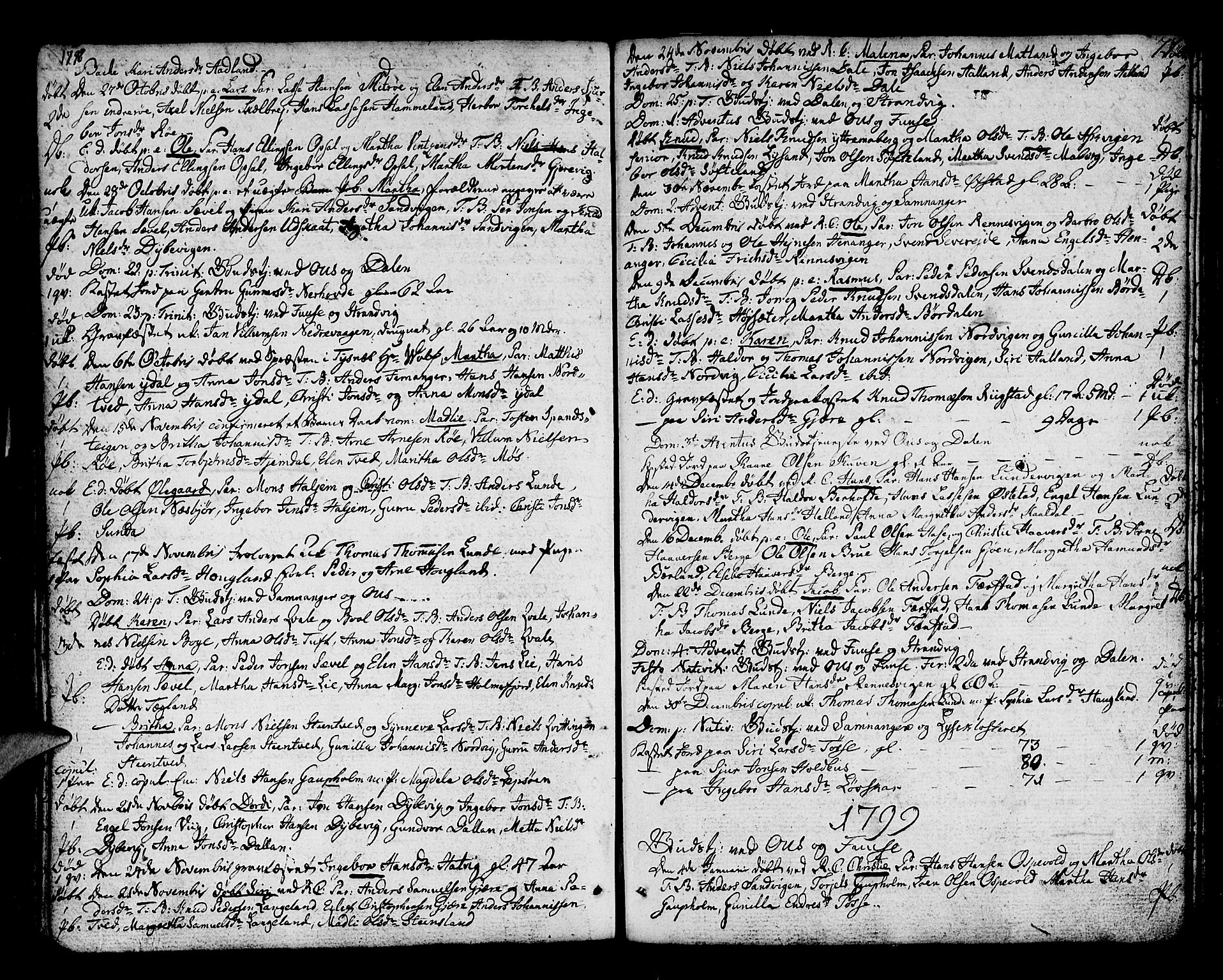 Os sokneprestembete, SAB/A-99929: Parish register (official) no. A 11, 1789-1815, p. 77