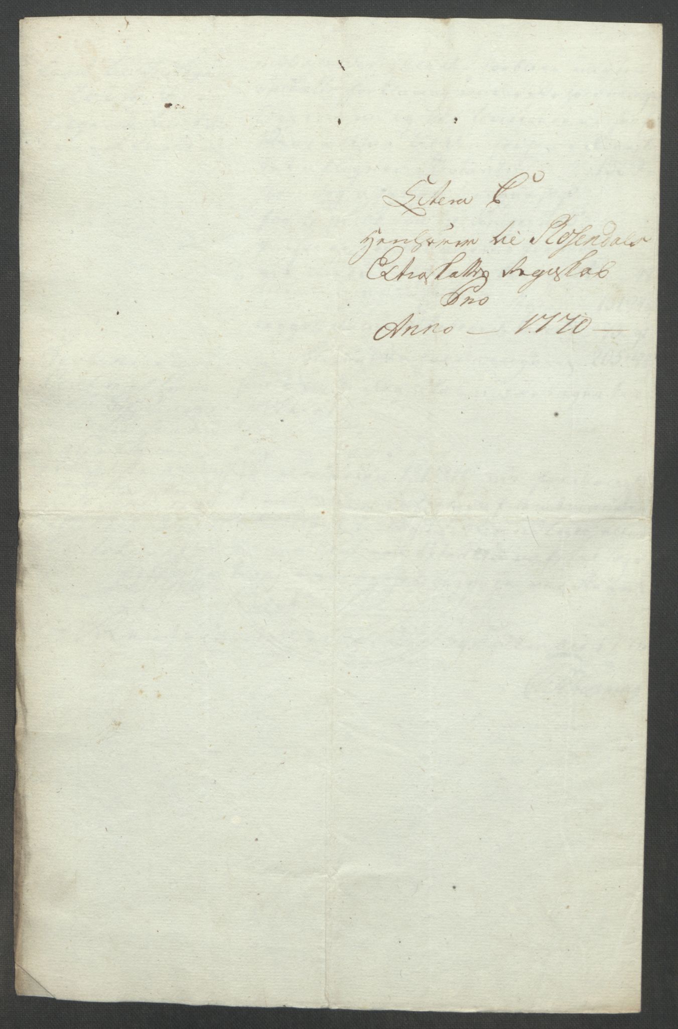 Rentekammeret inntil 1814, Reviderte regnskaper, Fogderegnskap, AV/RA-EA-4092/R49/L3157: Ekstraskatten Rosendal Baroni, 1762-1772, p. 315