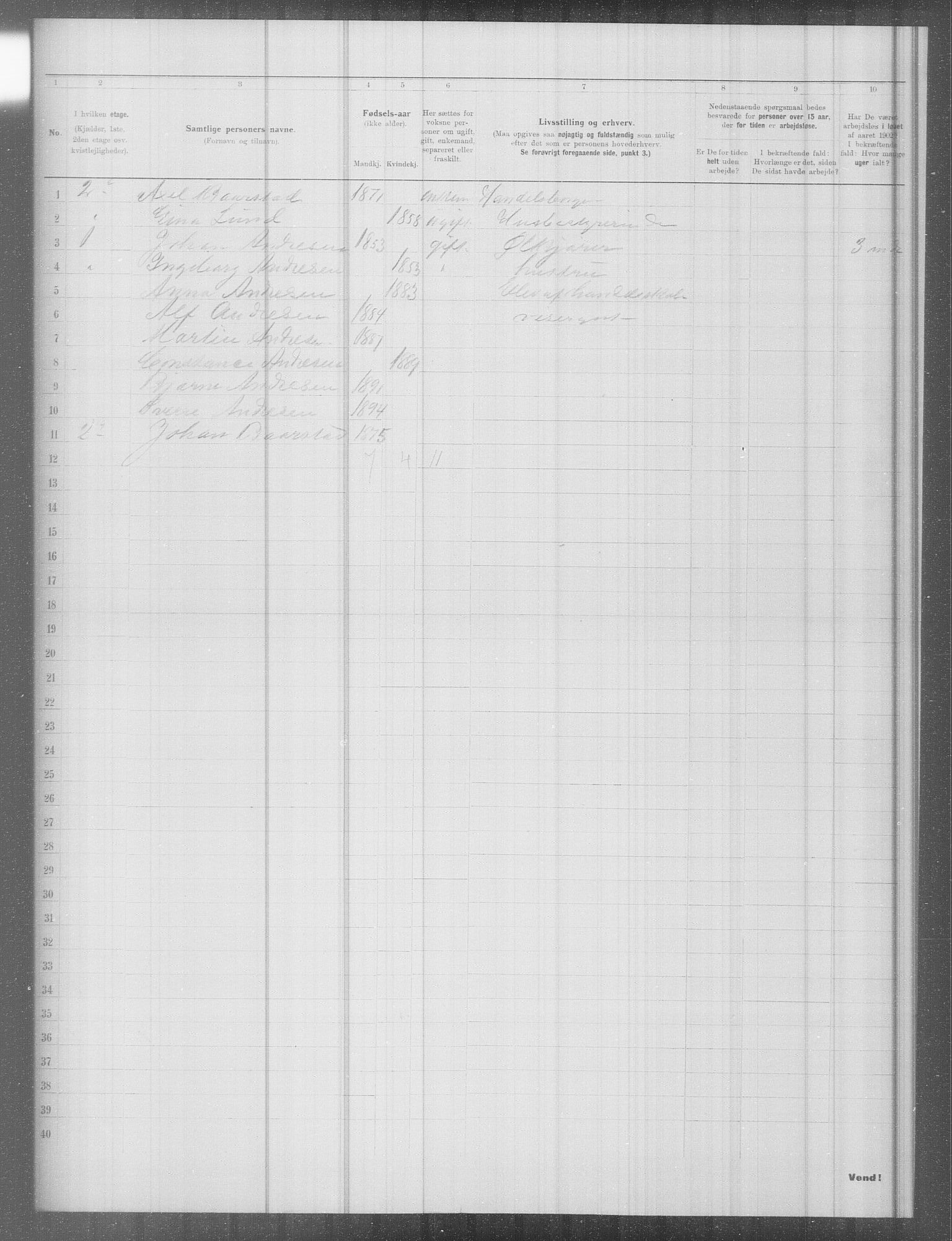 OBA, Municipal Census 1902 for Kristiania, 1902, p. 9744