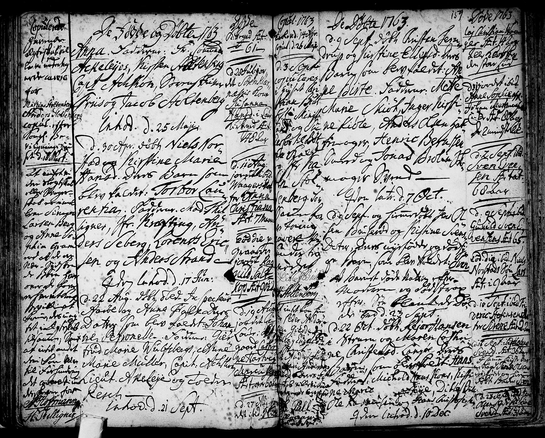Tønsberg kirkebøker, SAKO/A-330/F/Fb/L0001: Parish register (official) no. II 1, 1690-1796, p. 158-159
