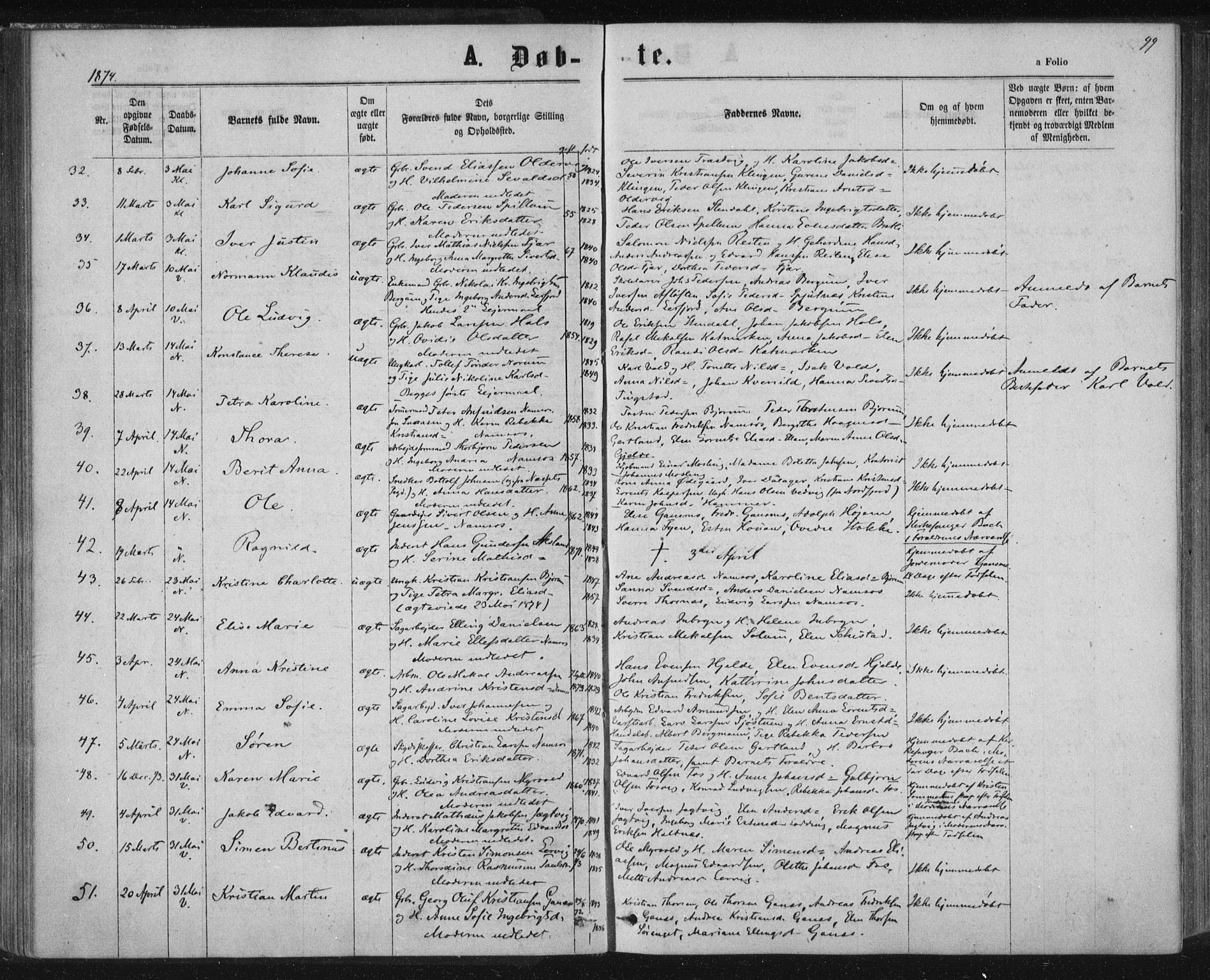 Ministerialprotokoller, klokkerbøker og fødselsregistre - Nord-Trøndelag, AV/SAT-A-1458/768/L0570: Parish register (official) no. 768A05, 1865-1874, p. 99