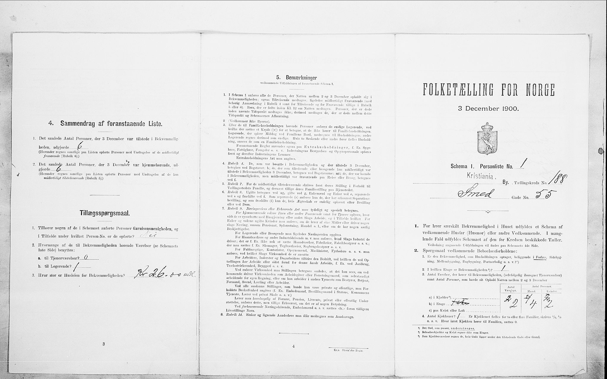 SAO, 1900 census for Kristiania, 1900, p. 87067