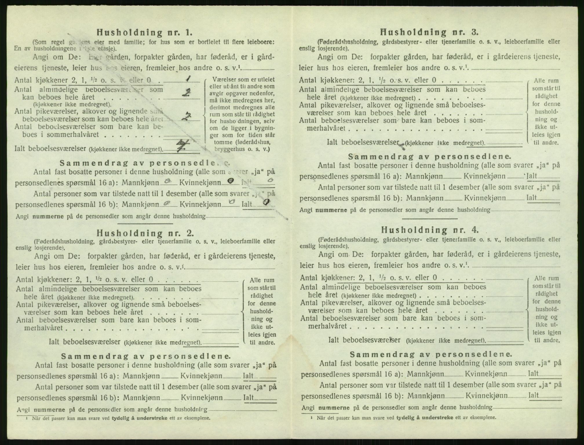 SAK, 1920 census for Holt, 1920, p. 1159