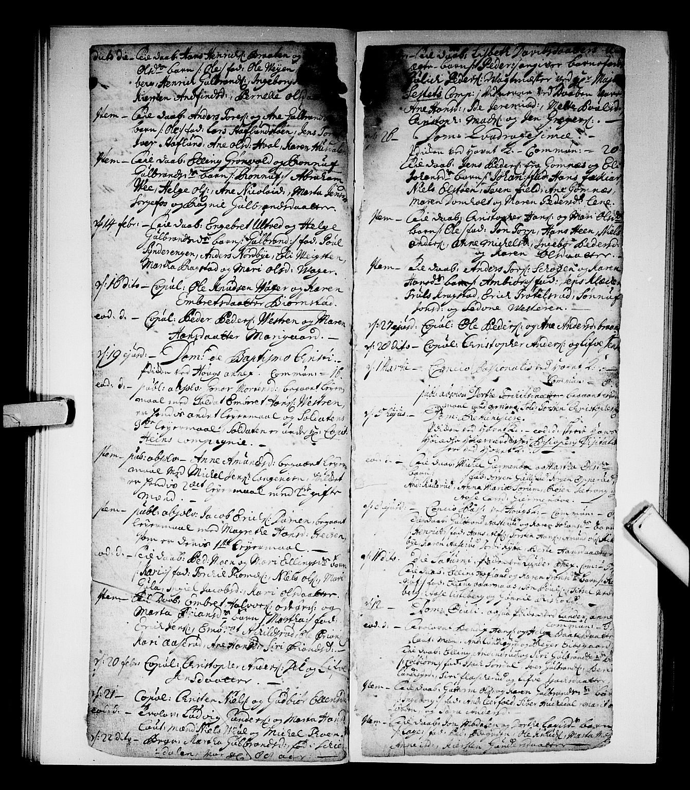 Norderhov kirkebøker, SAKO/A-237/F/Fa/L0002b: Parish register (official) no. 2B, 1726-1739, p. 354-355