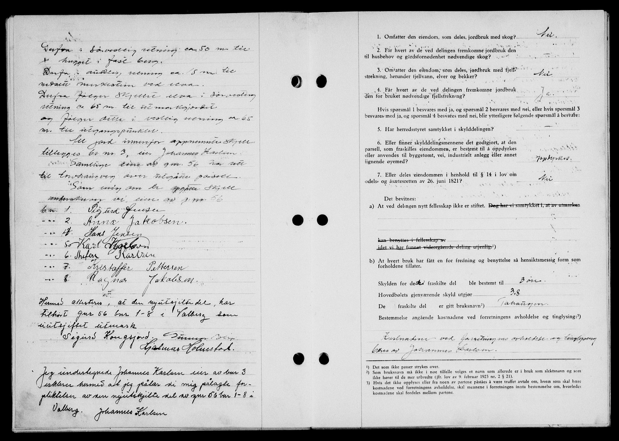 Lofoten sorenskriveri, SAT/A-0017/1/2/2C/L0011a: Mortgage book no. 11a, 1943-1943, Diary no: : 789/1943